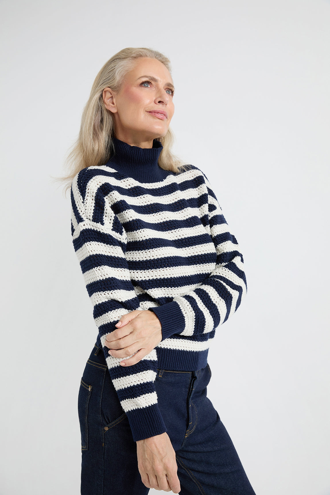 Alana sweater | Off White stripe