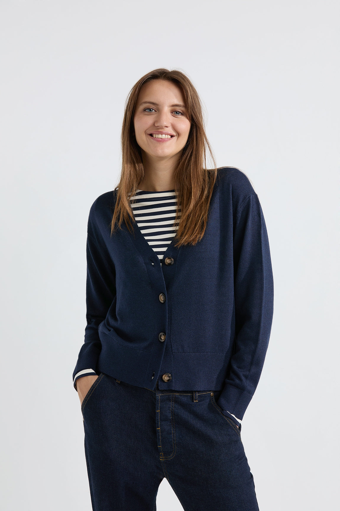 August cardigan | Navy