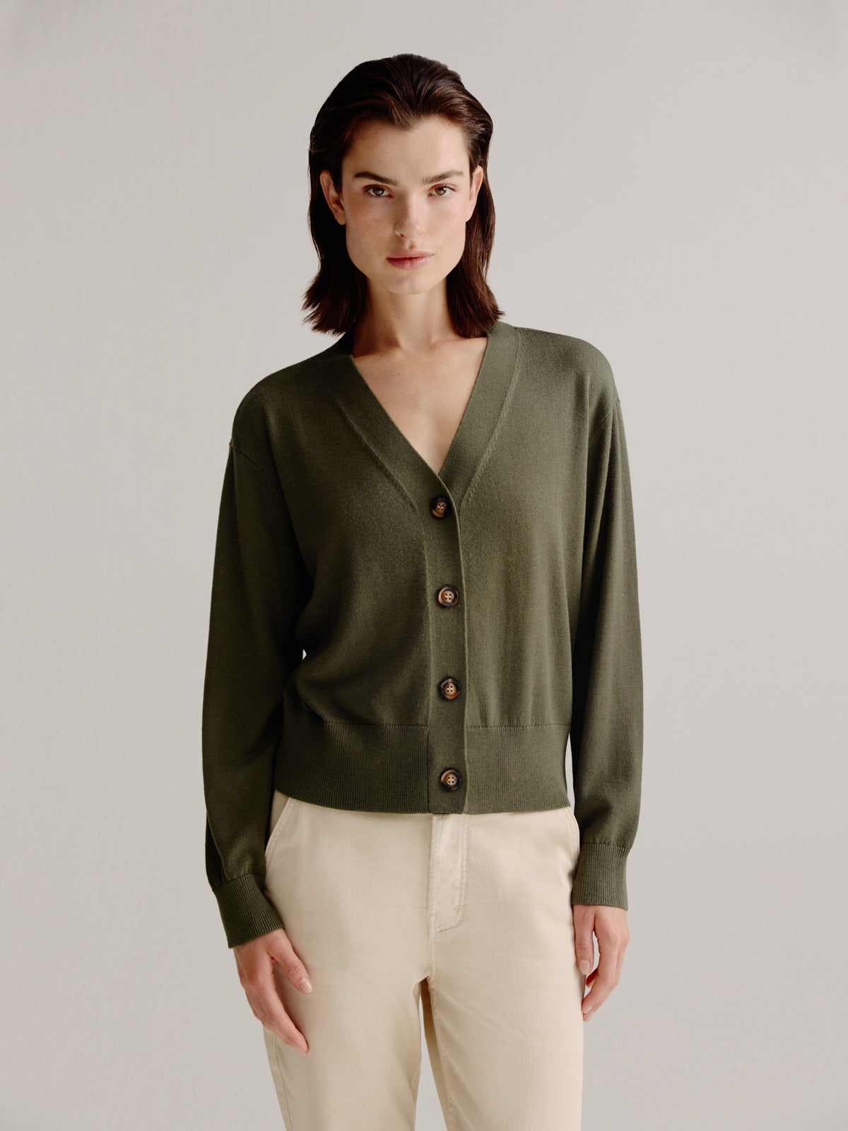 August cardigan | Pesto