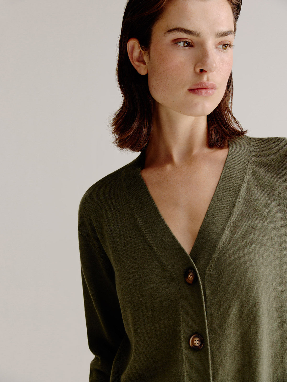 August cardigan | Pesto