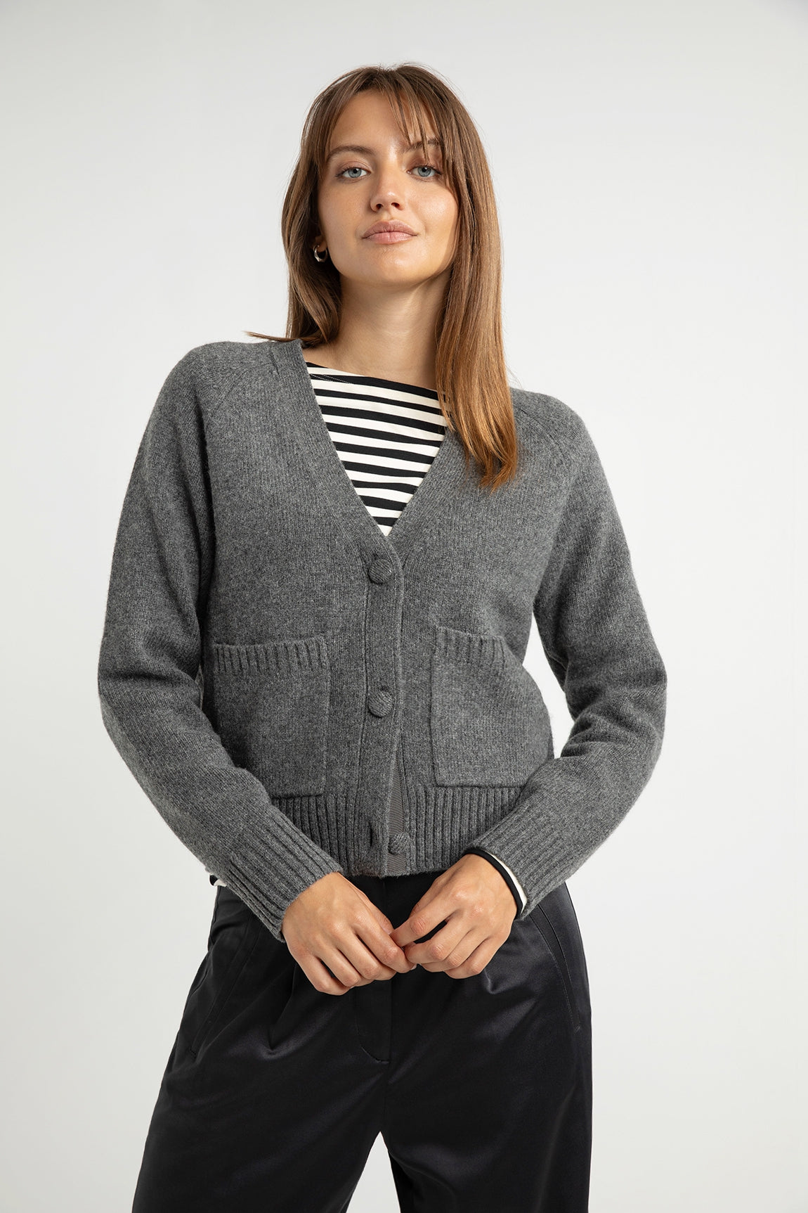 Aletta cardigan | Anthracite