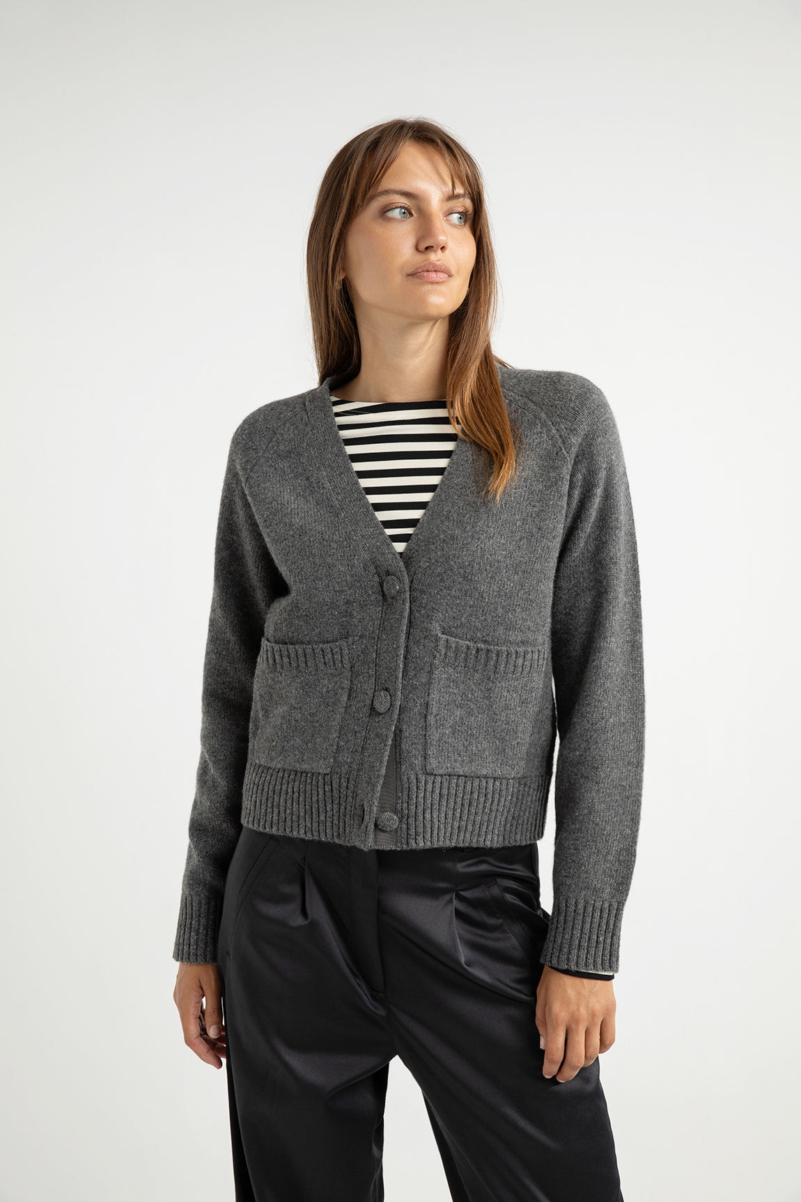 Aletta cardigan | Anthracite