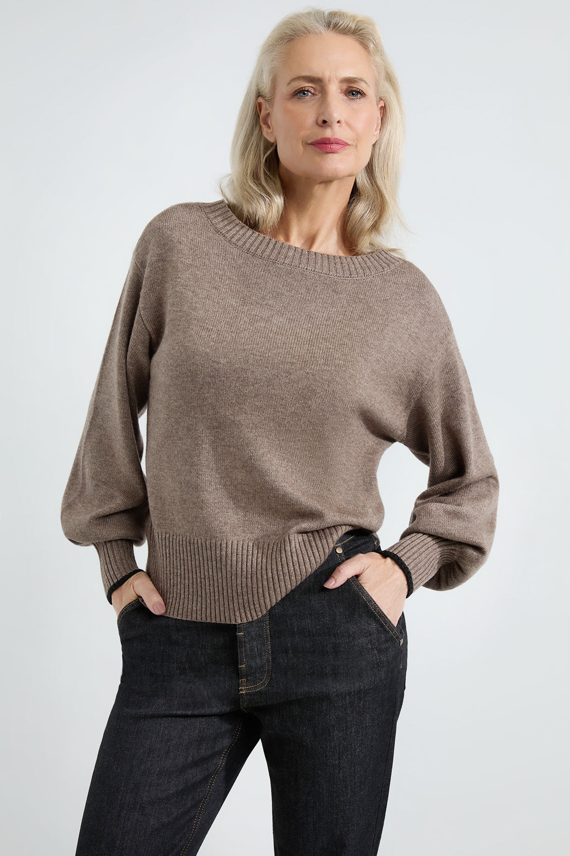 Arno sweater | Mocca stripe