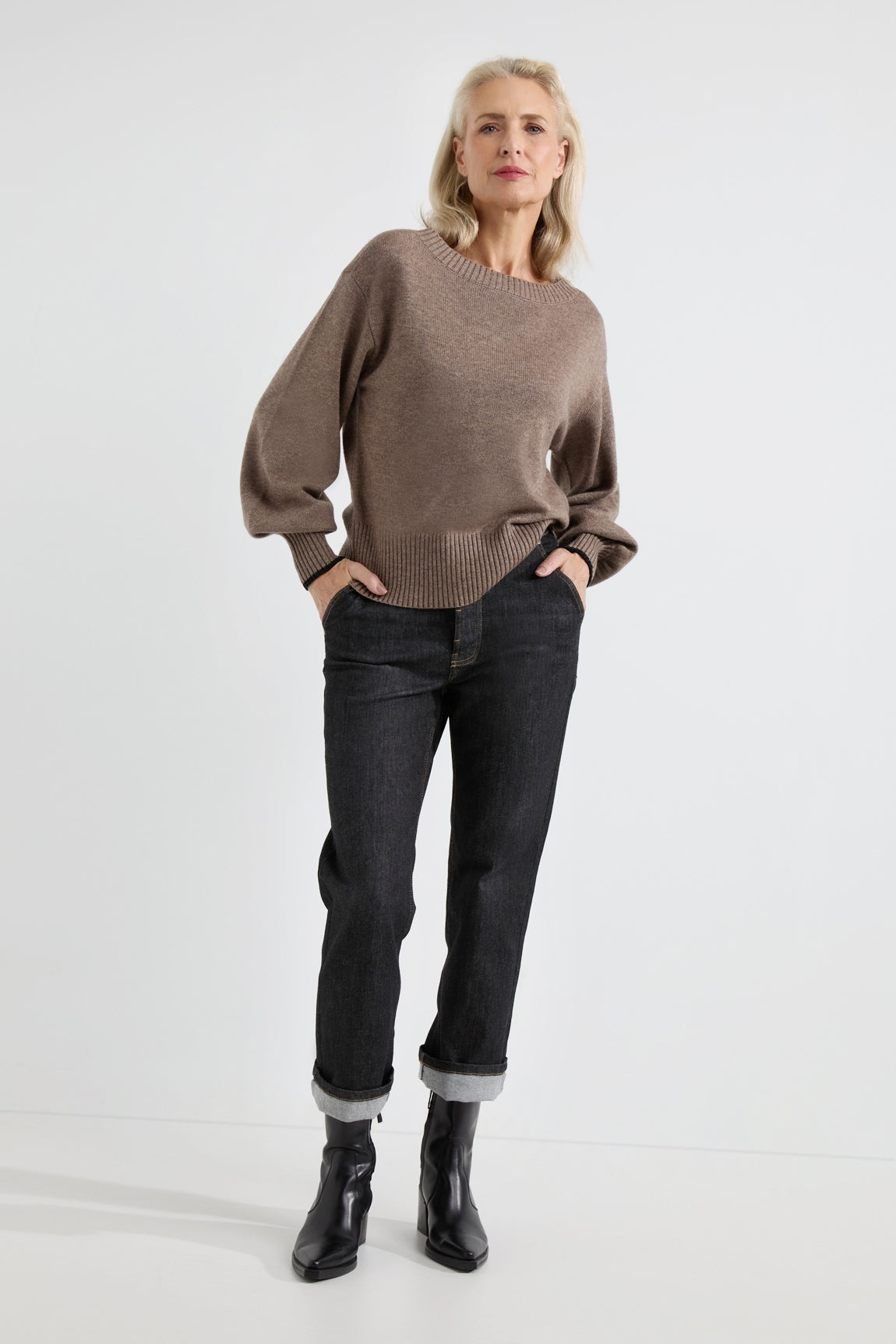 Arno sweater | Mocca stripe