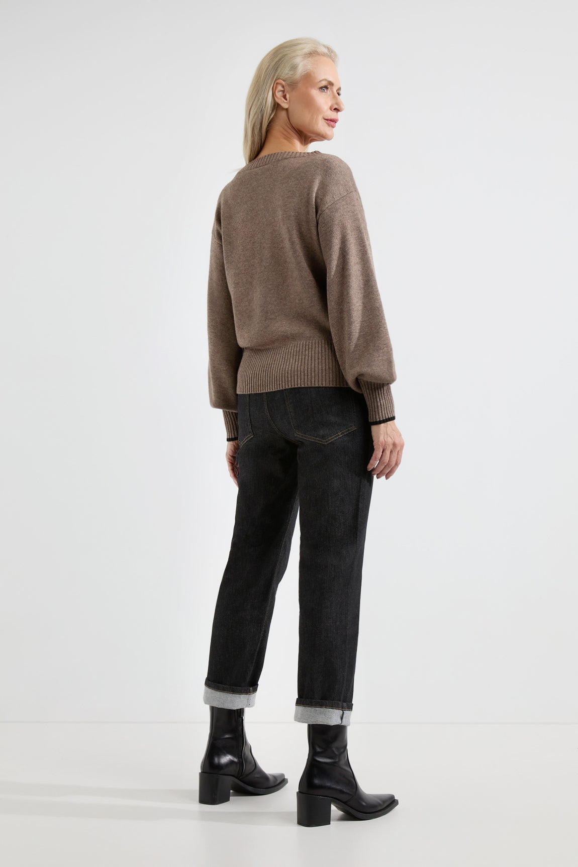 Arno sweater | Mocca stripe