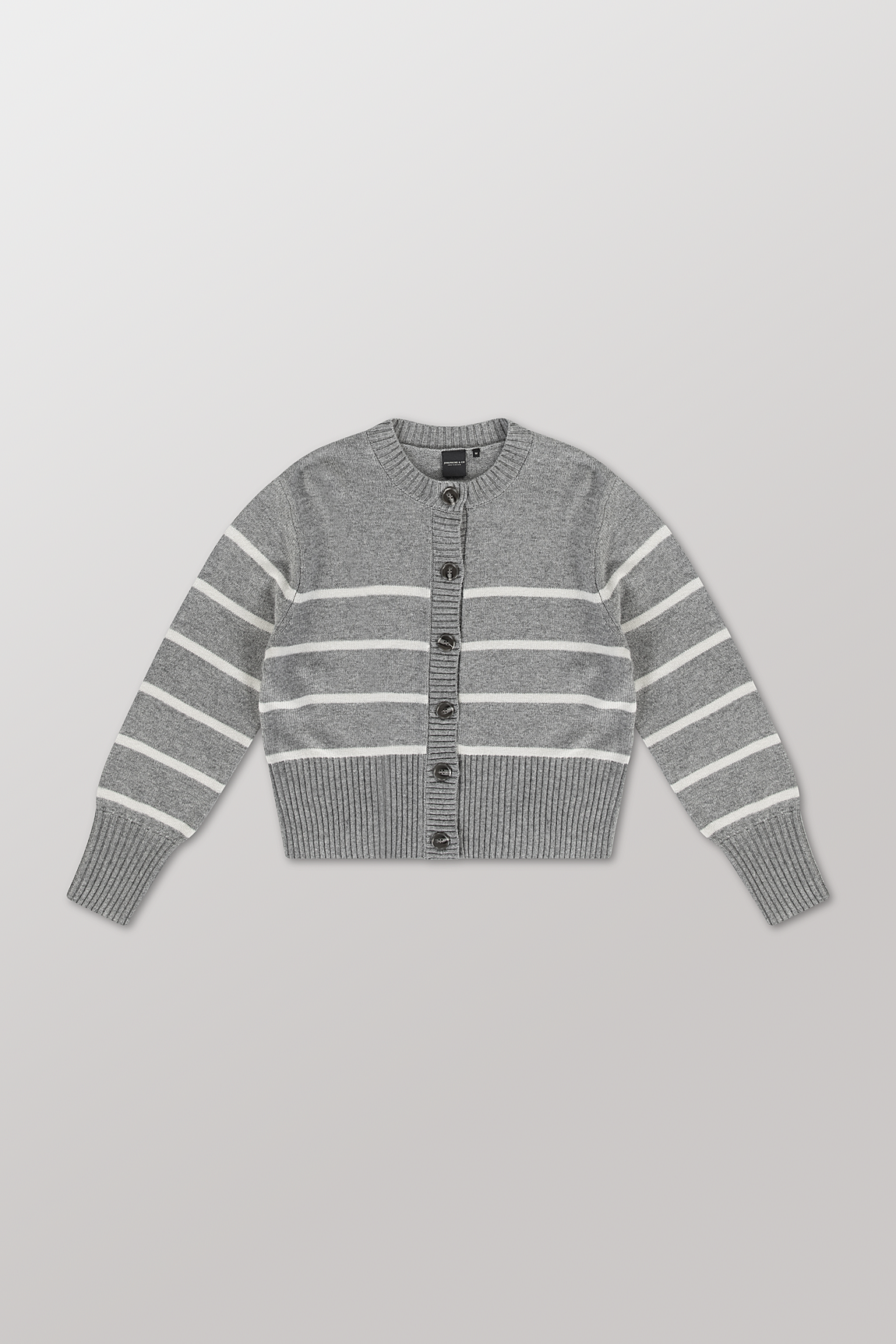 Anja cardigan | Grey stripe