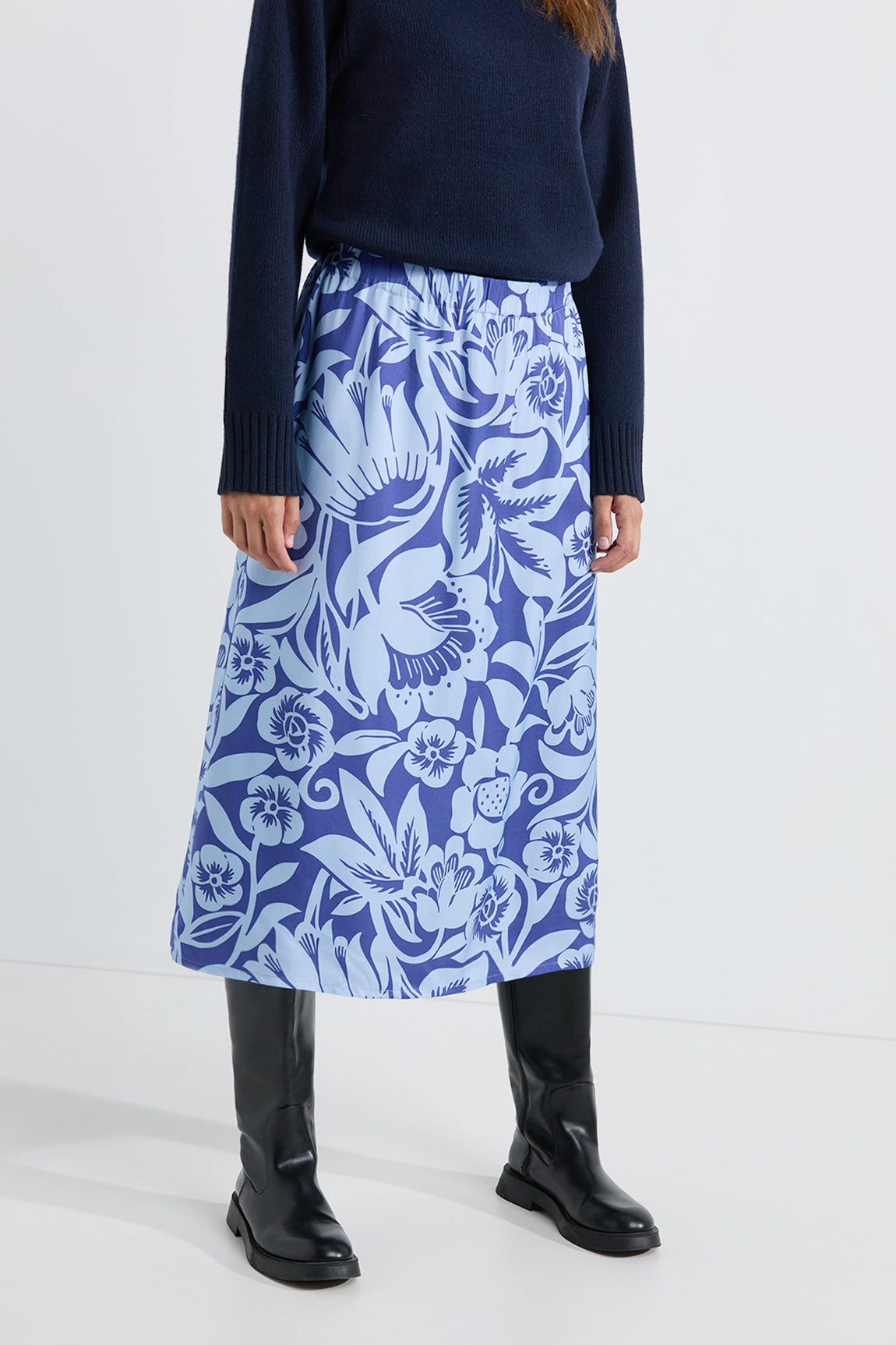 Sia skirt | Ocean Blue Print