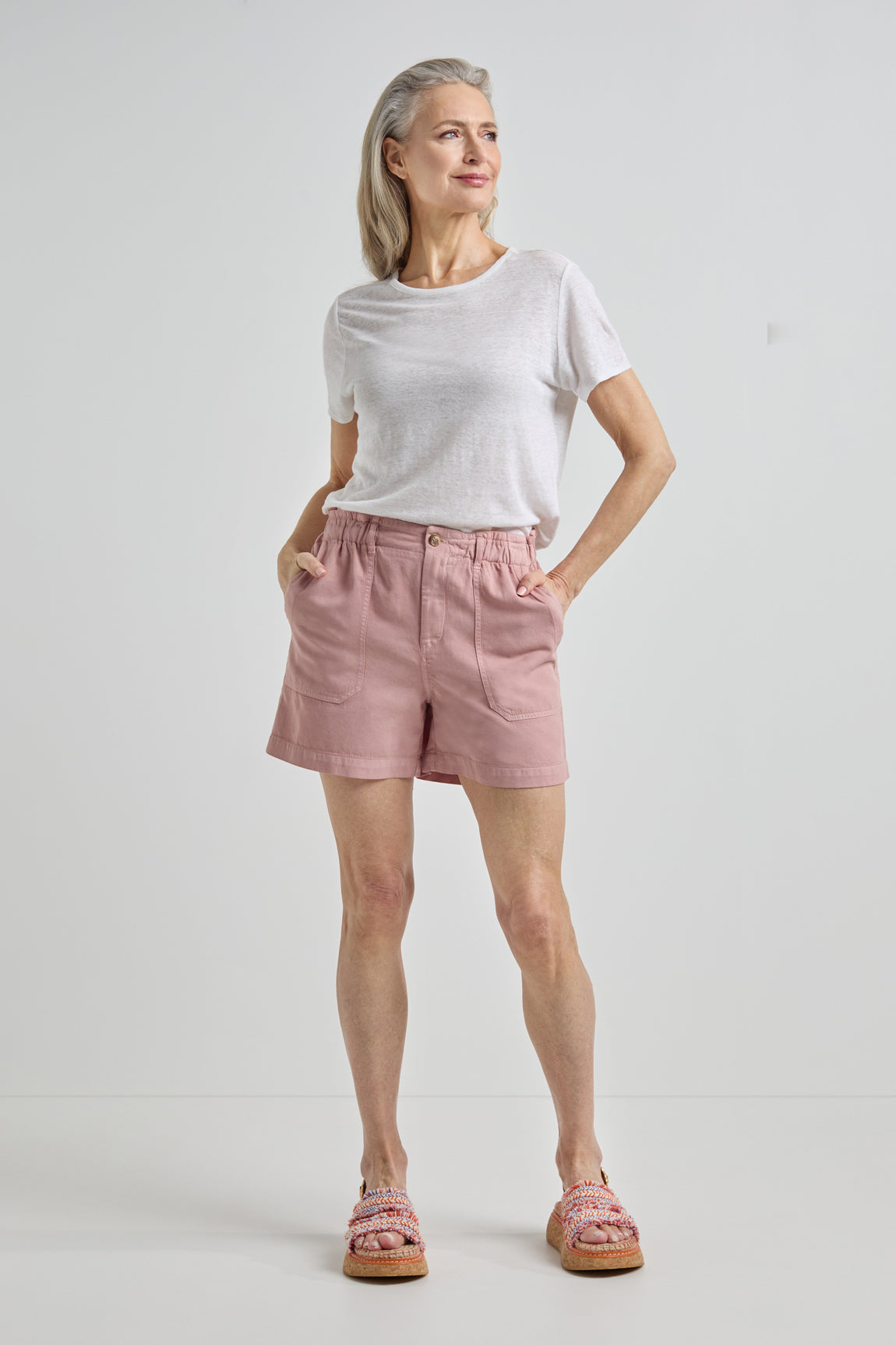 Jean shorts | Mauve