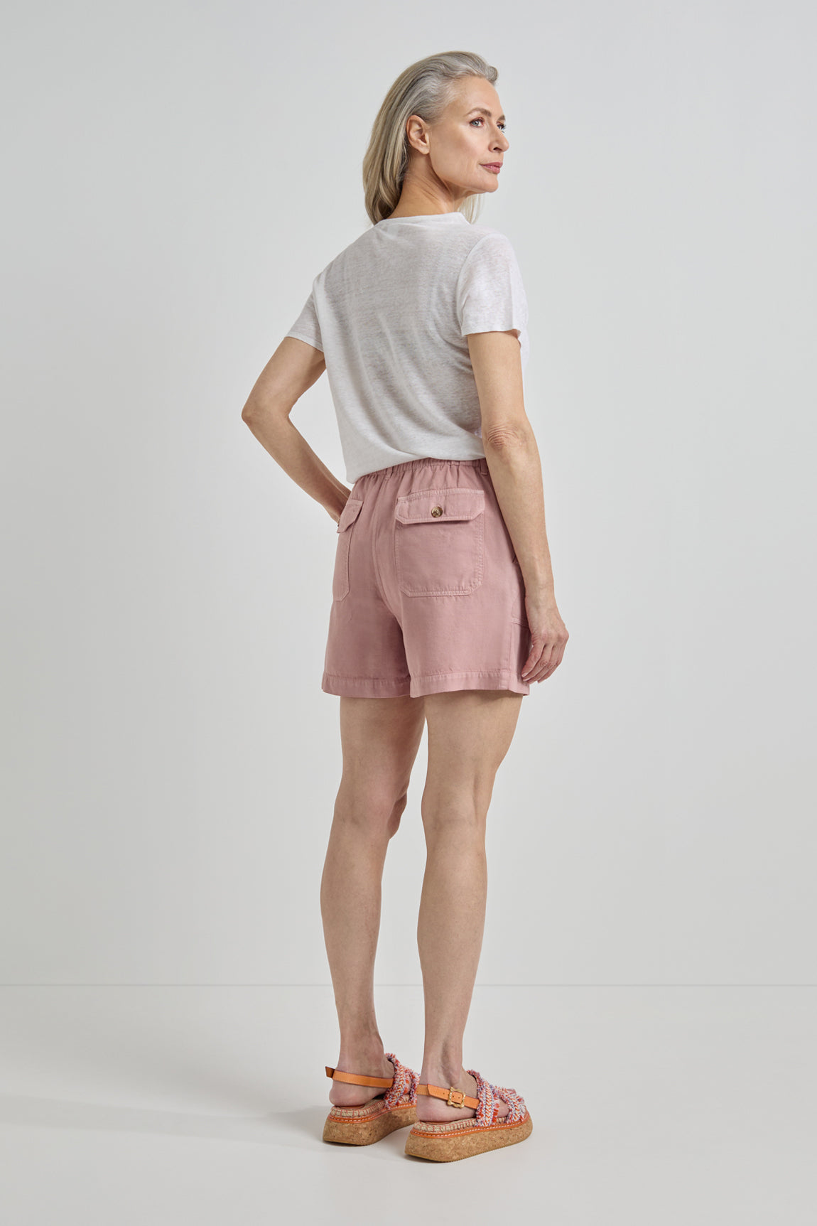 Jean shorts | Mauve