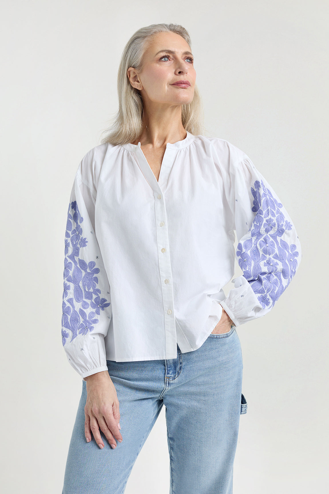 Jet blouse | Lavender print