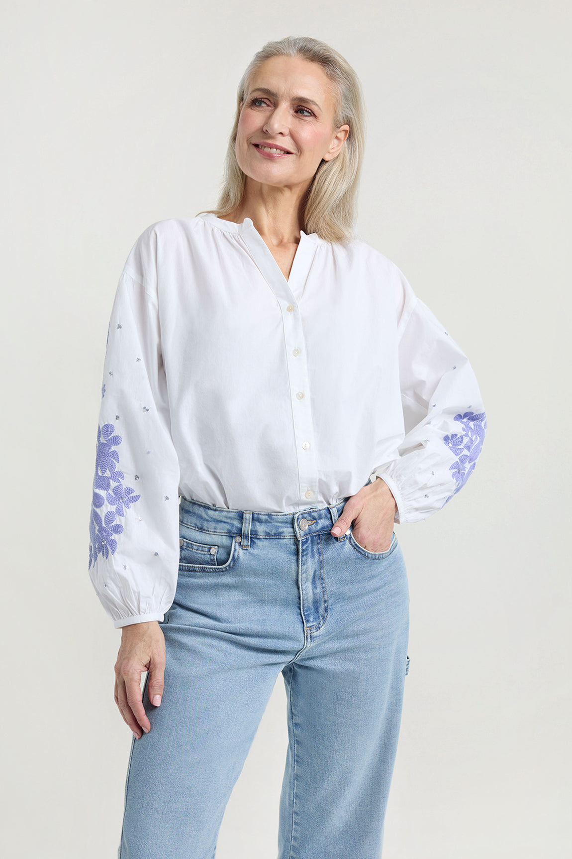 Jet blouse | Lavender print