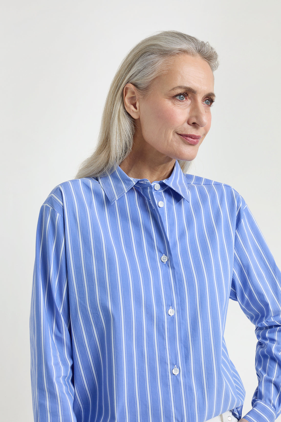 Jessica blouse | Royal Blue stripe