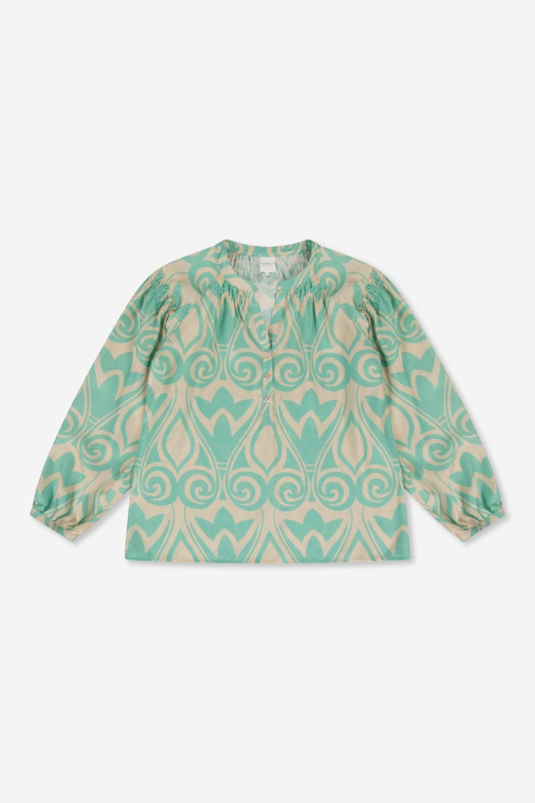 Jillian blouse | Jade print