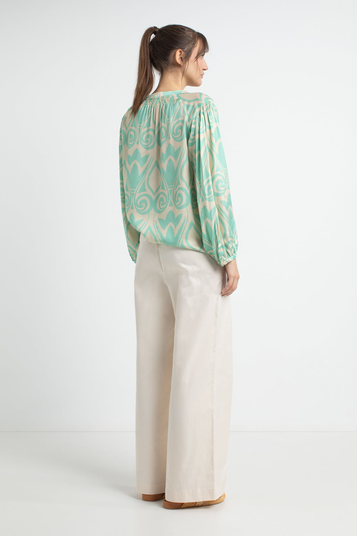 Jillian blouse | Jade print