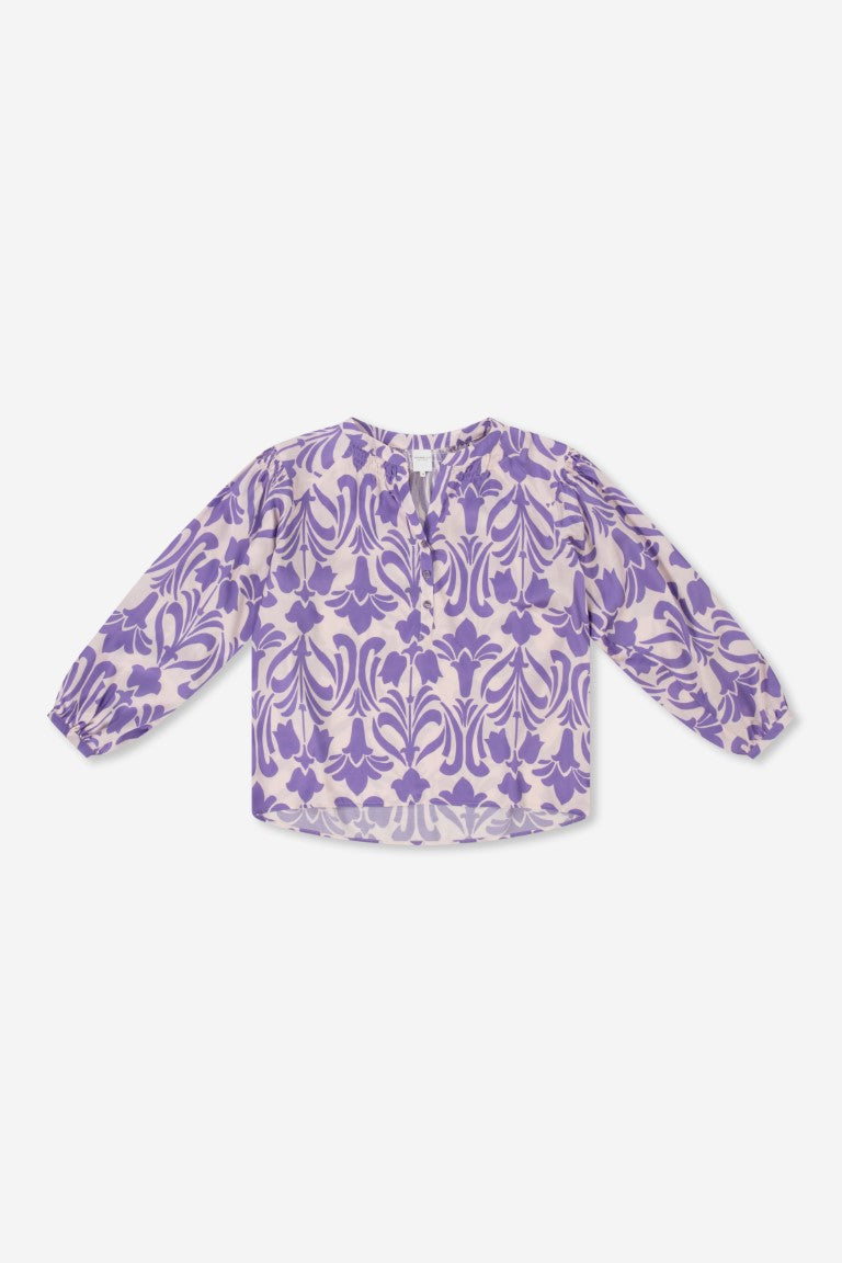 Jillian blouse | Purple print