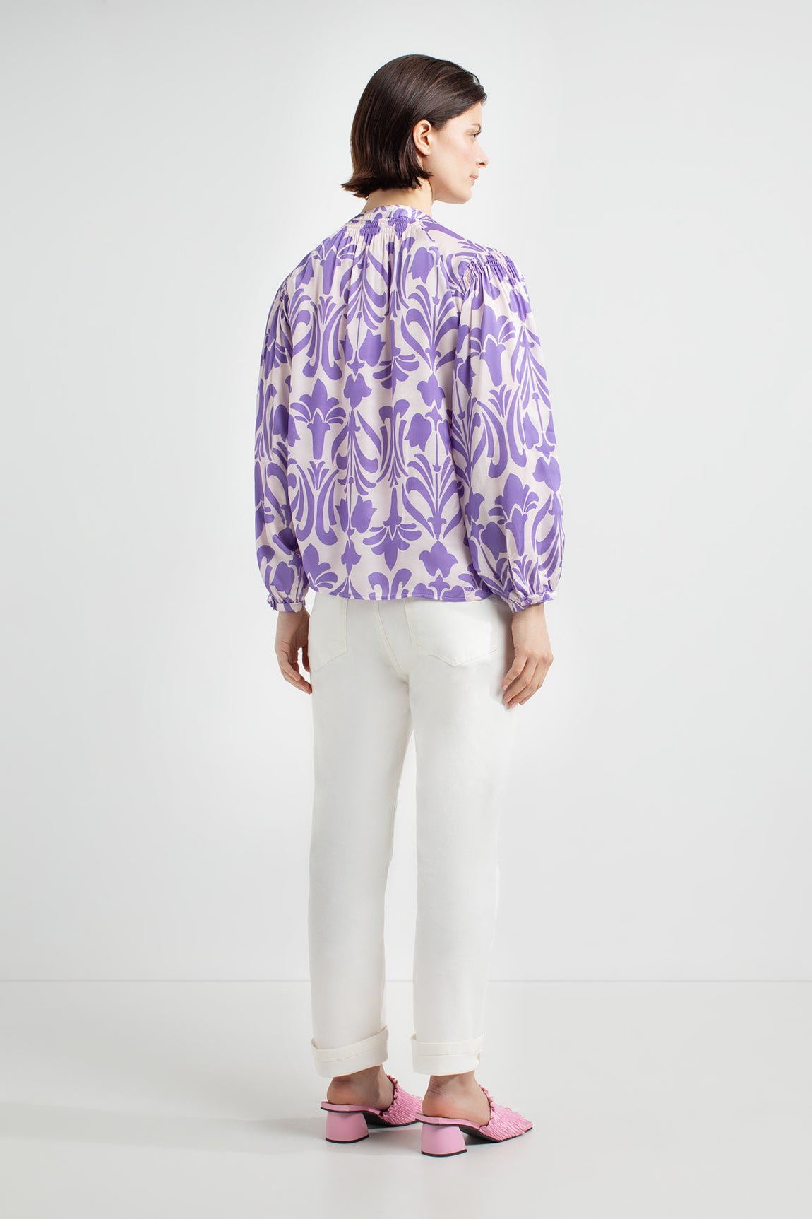 Jillian blouse | Purple print