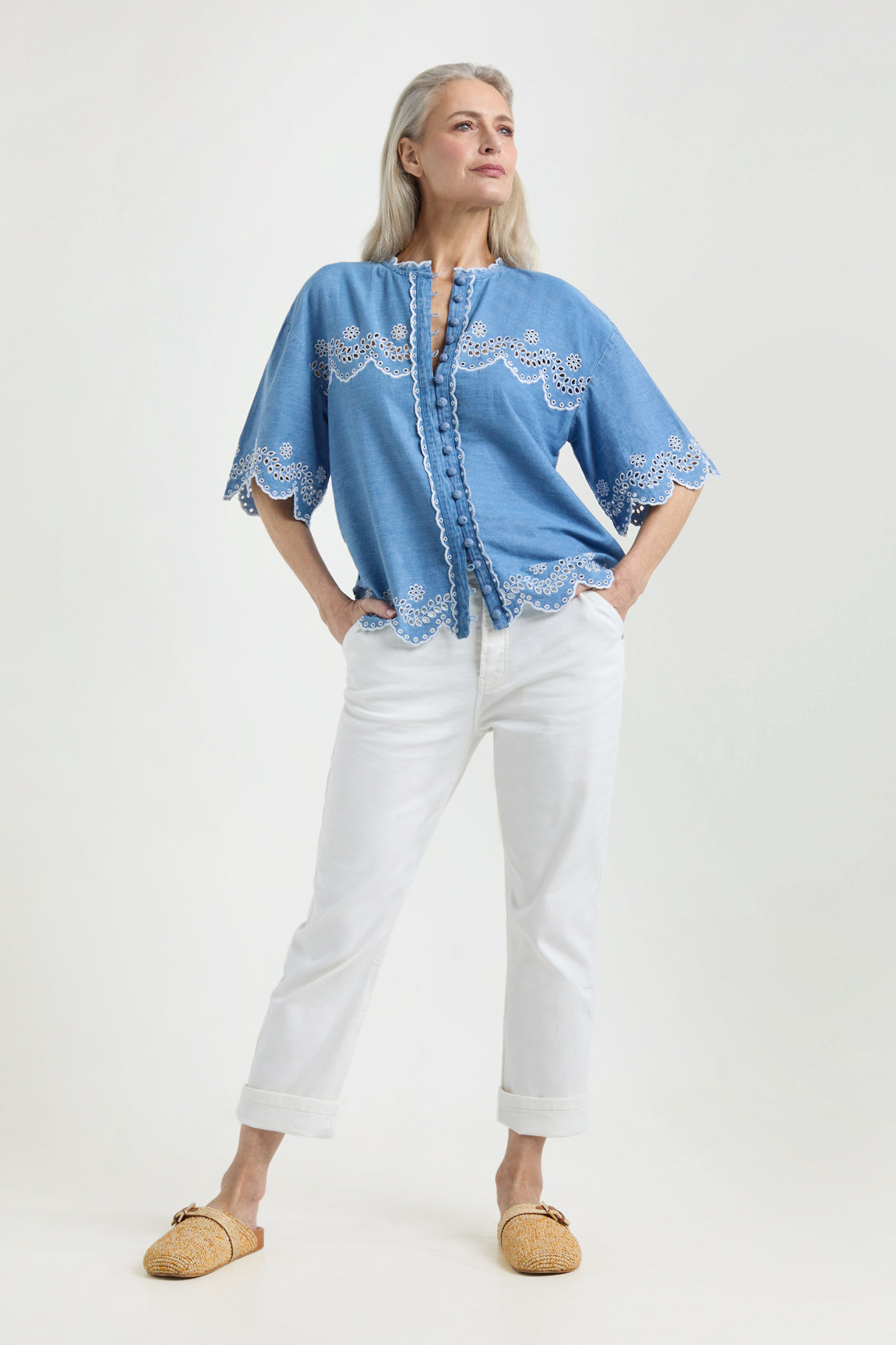 Judith blouse | Light Jeans