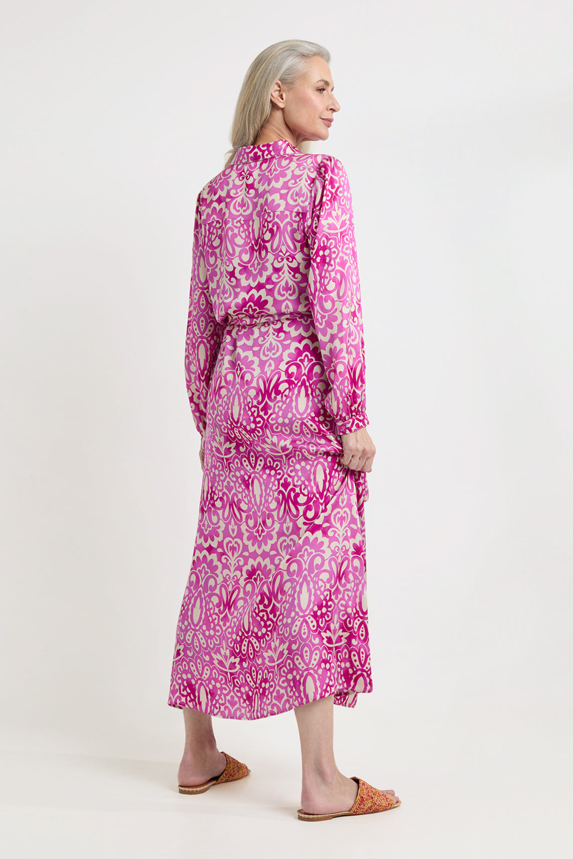 Julie dress | Fuchsia print