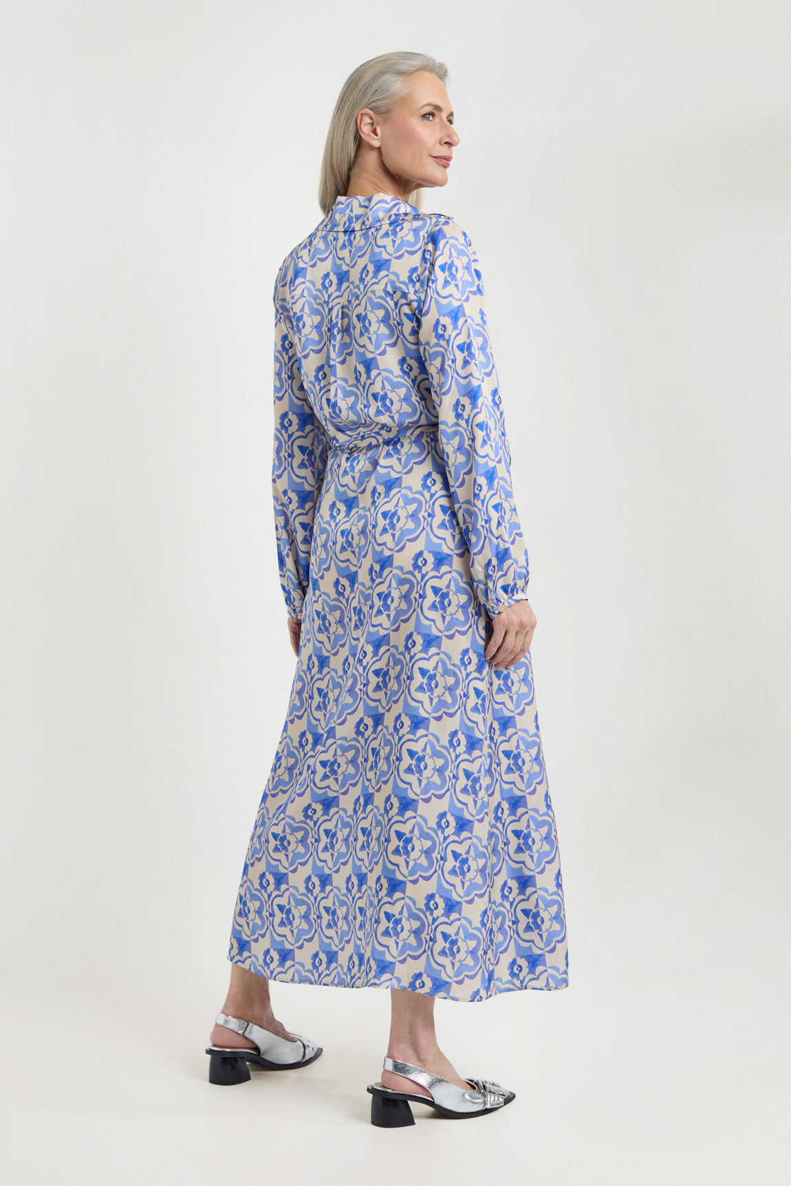 Jacco dress | Royal Blue print