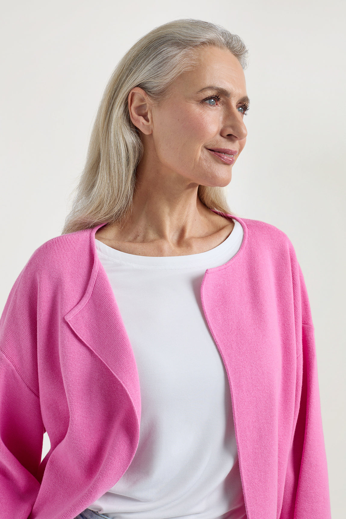 Jasmijn cardigan | Fuchsia