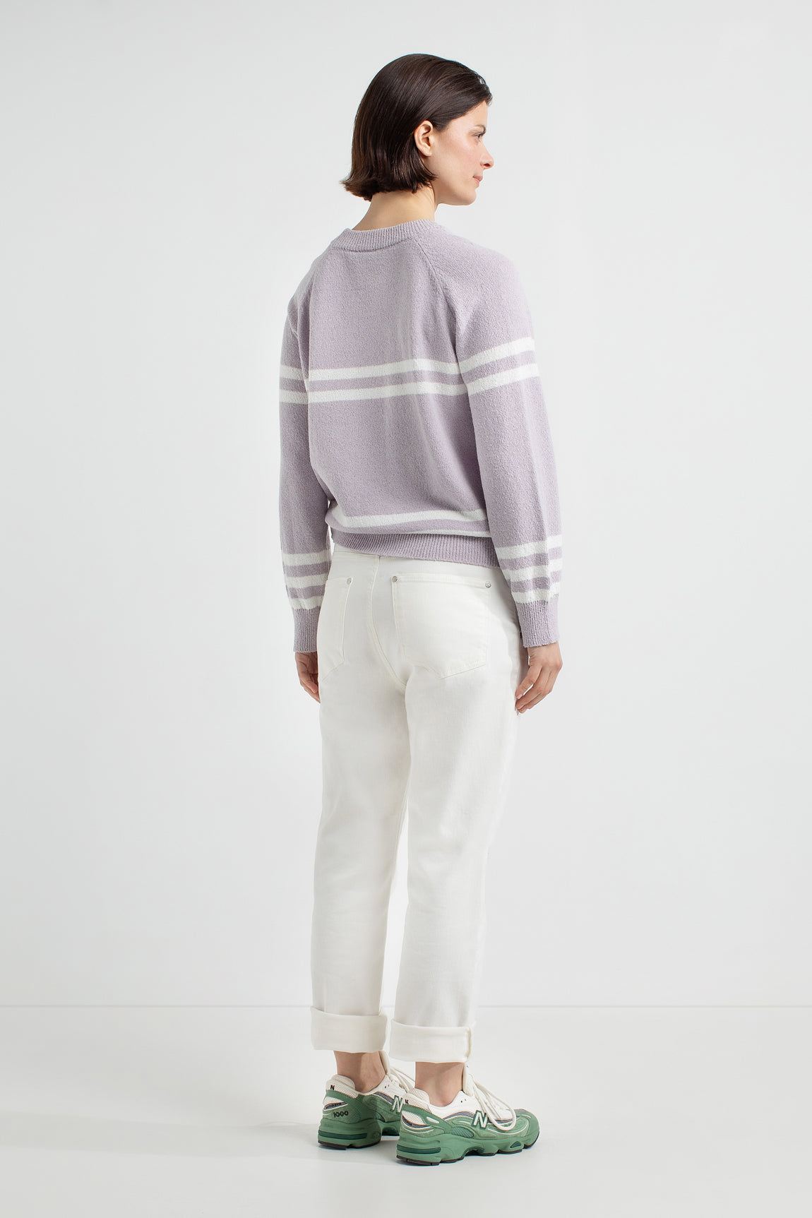 Joe sweater | Light Lilac stripe