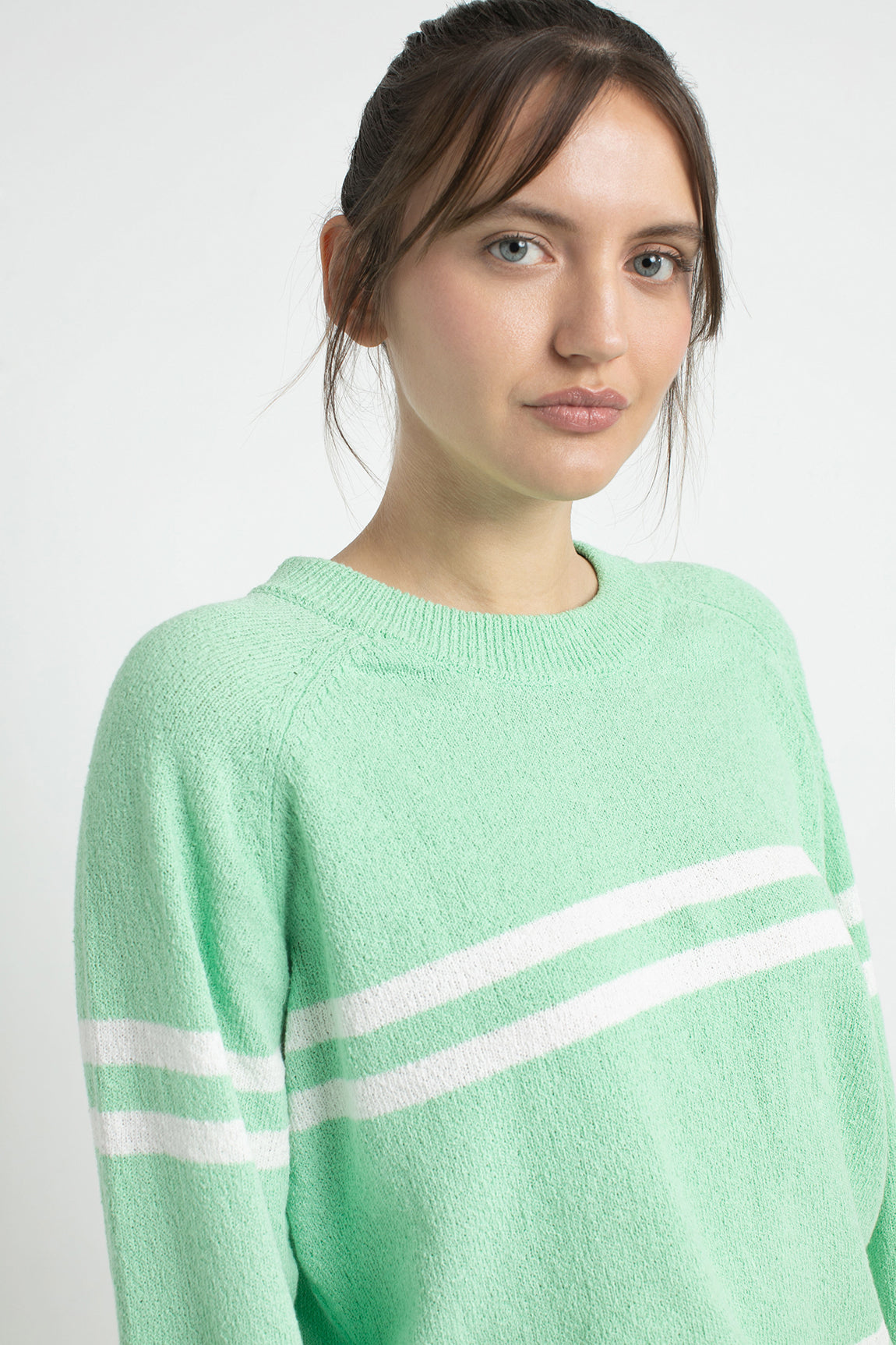 Joe sweater | Jade stripe