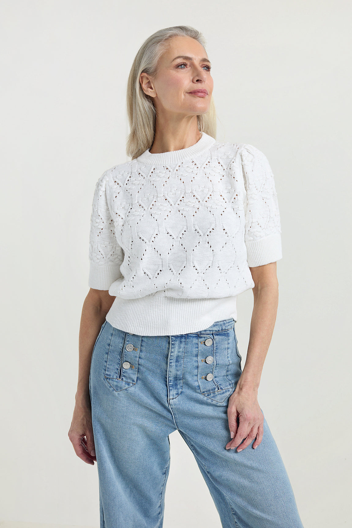 Dieuwertje sweater | White