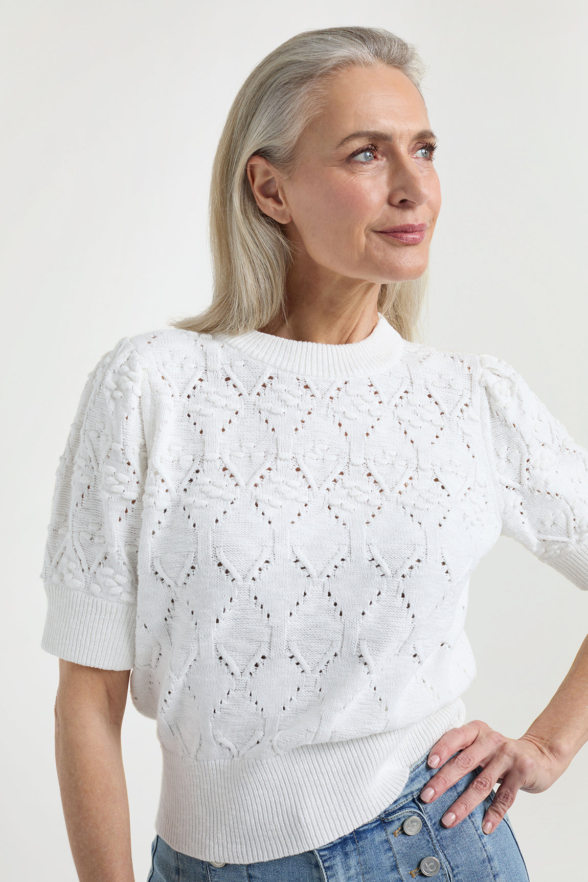 Dieuwertje sweater | White