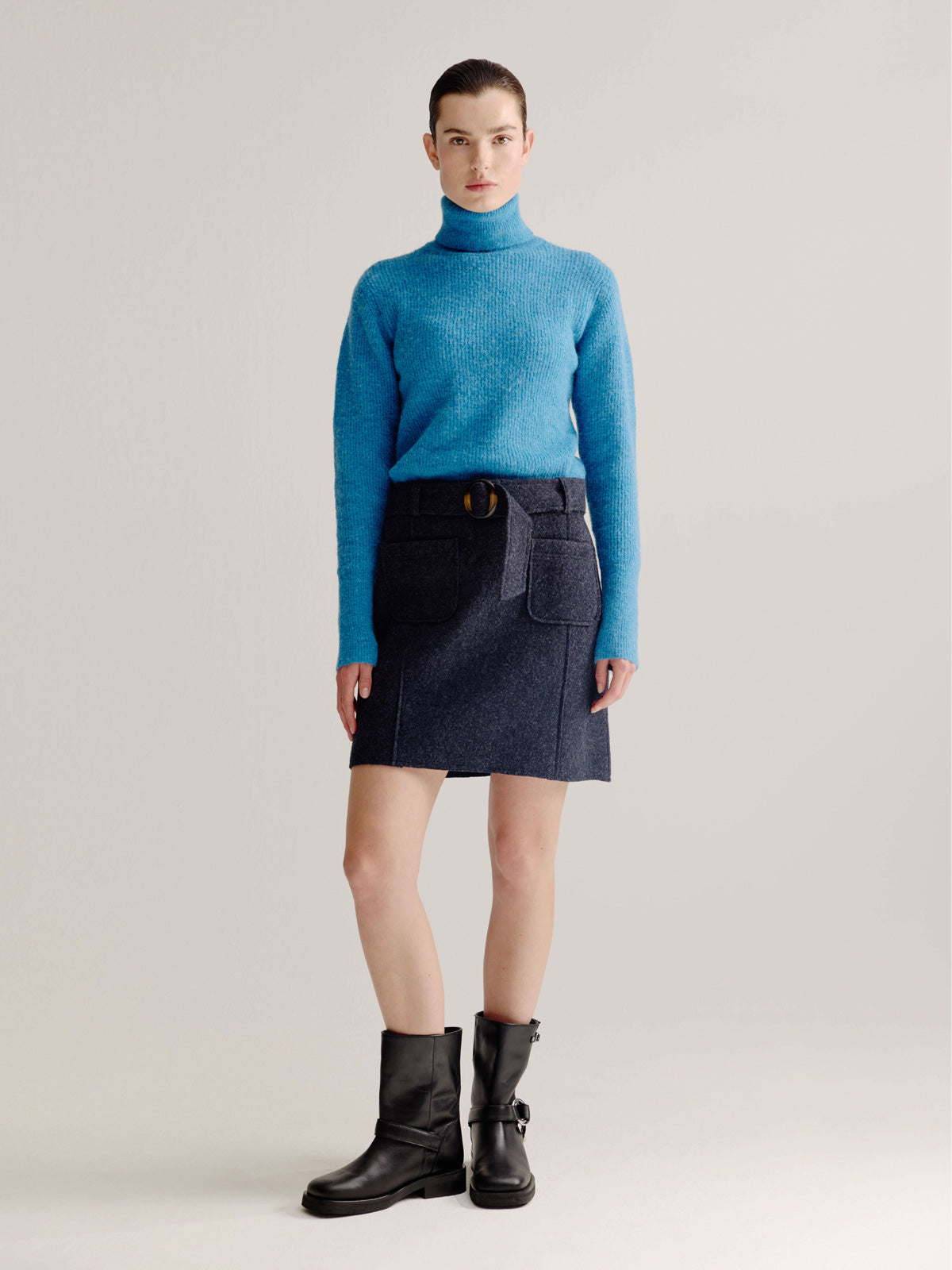 Louisa skirt | Navy melange