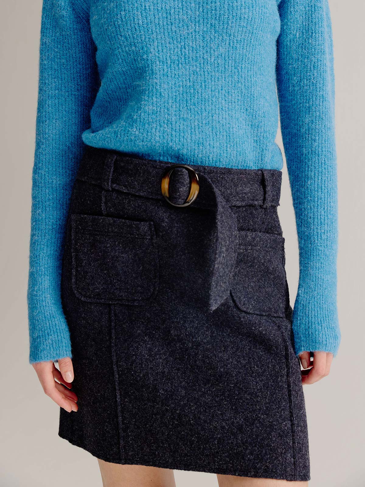 Louisa skirt | Navy melange