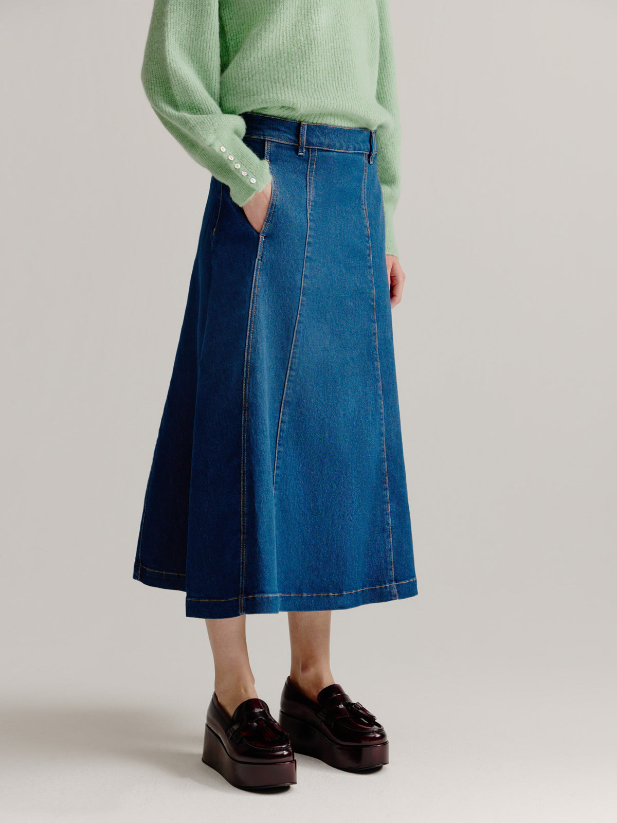 Lone skirt | Mid Blue jeans