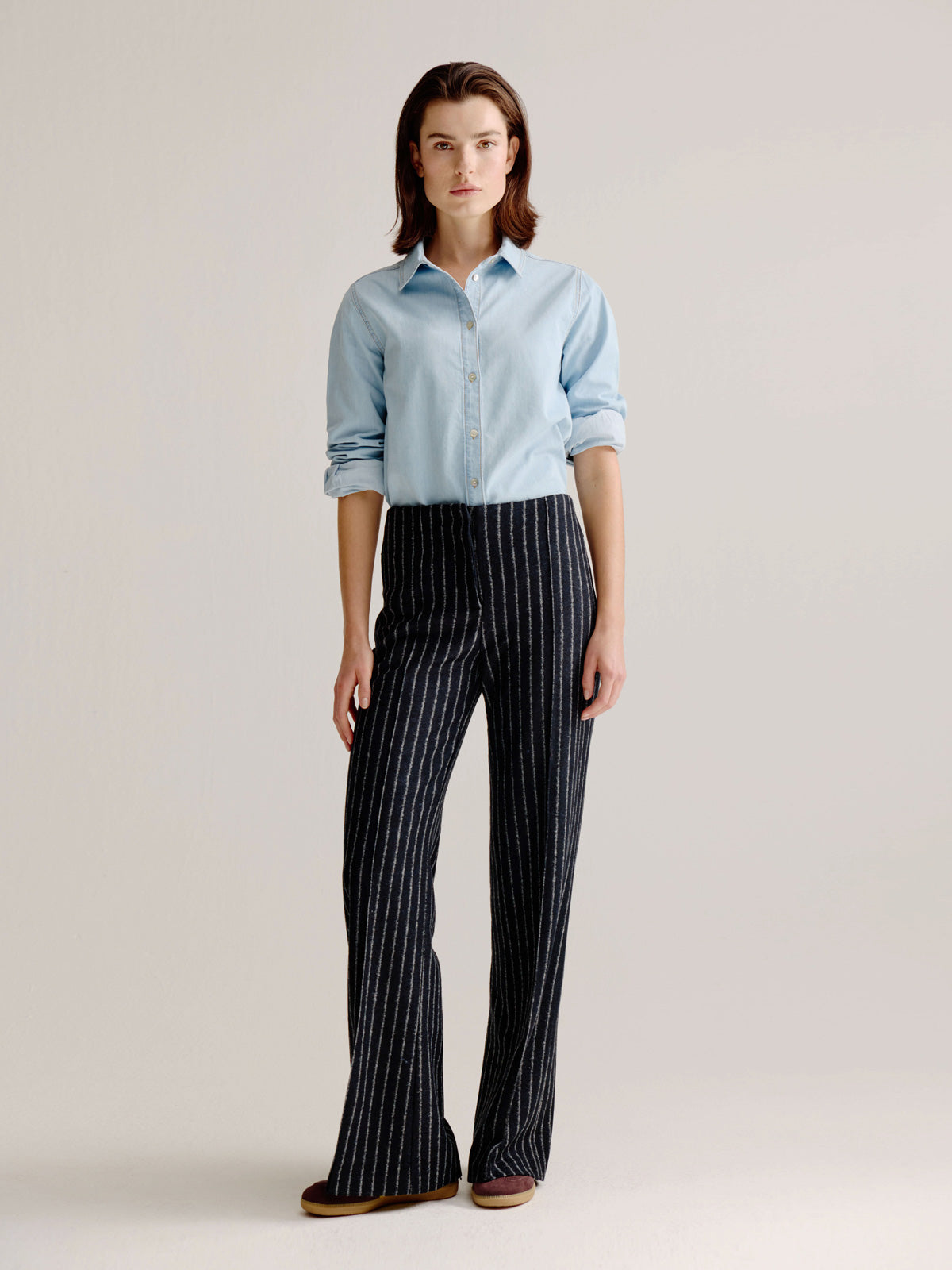 Lester pants | Navy stripe