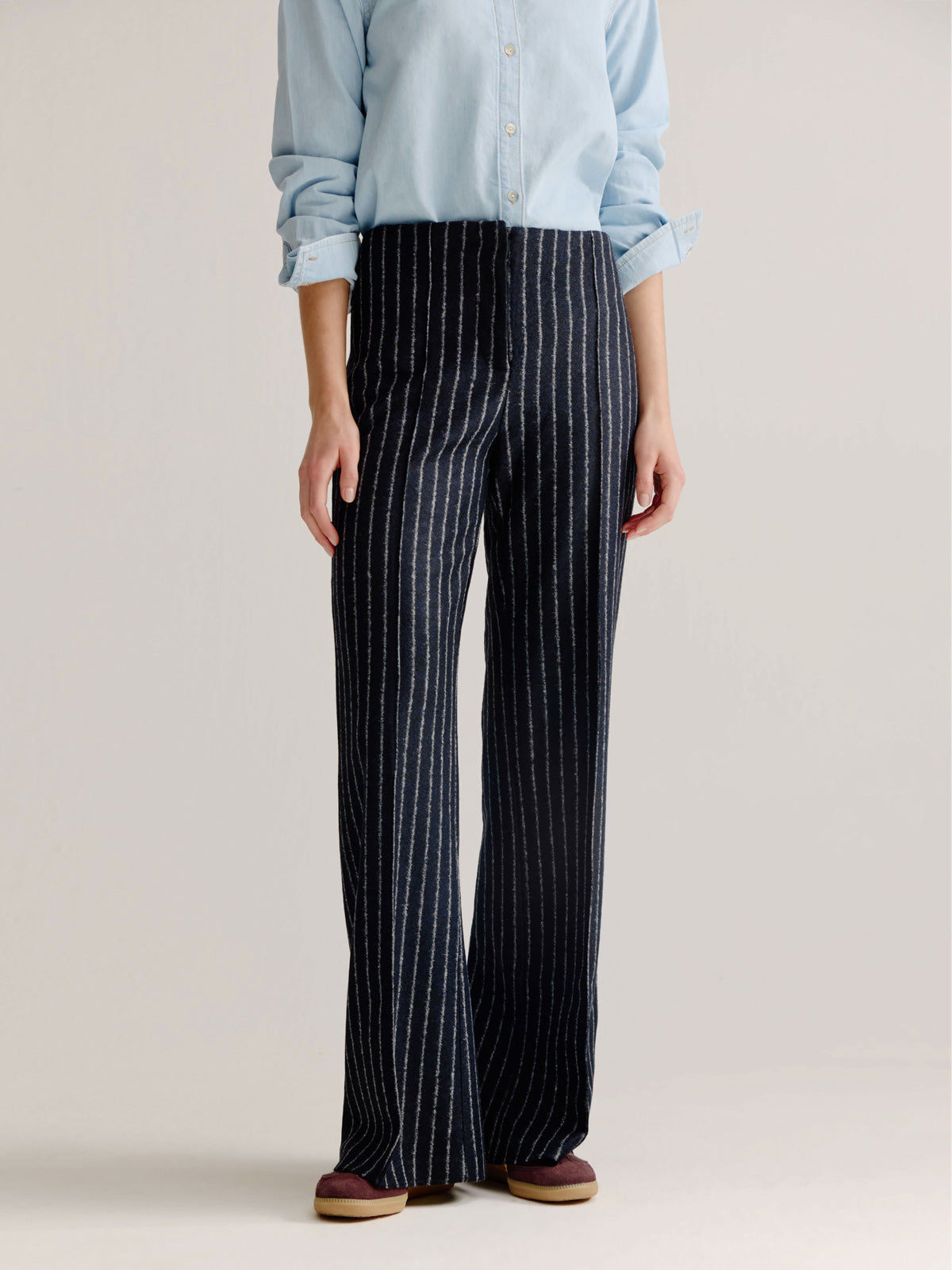Lester pants | Navy stripe
