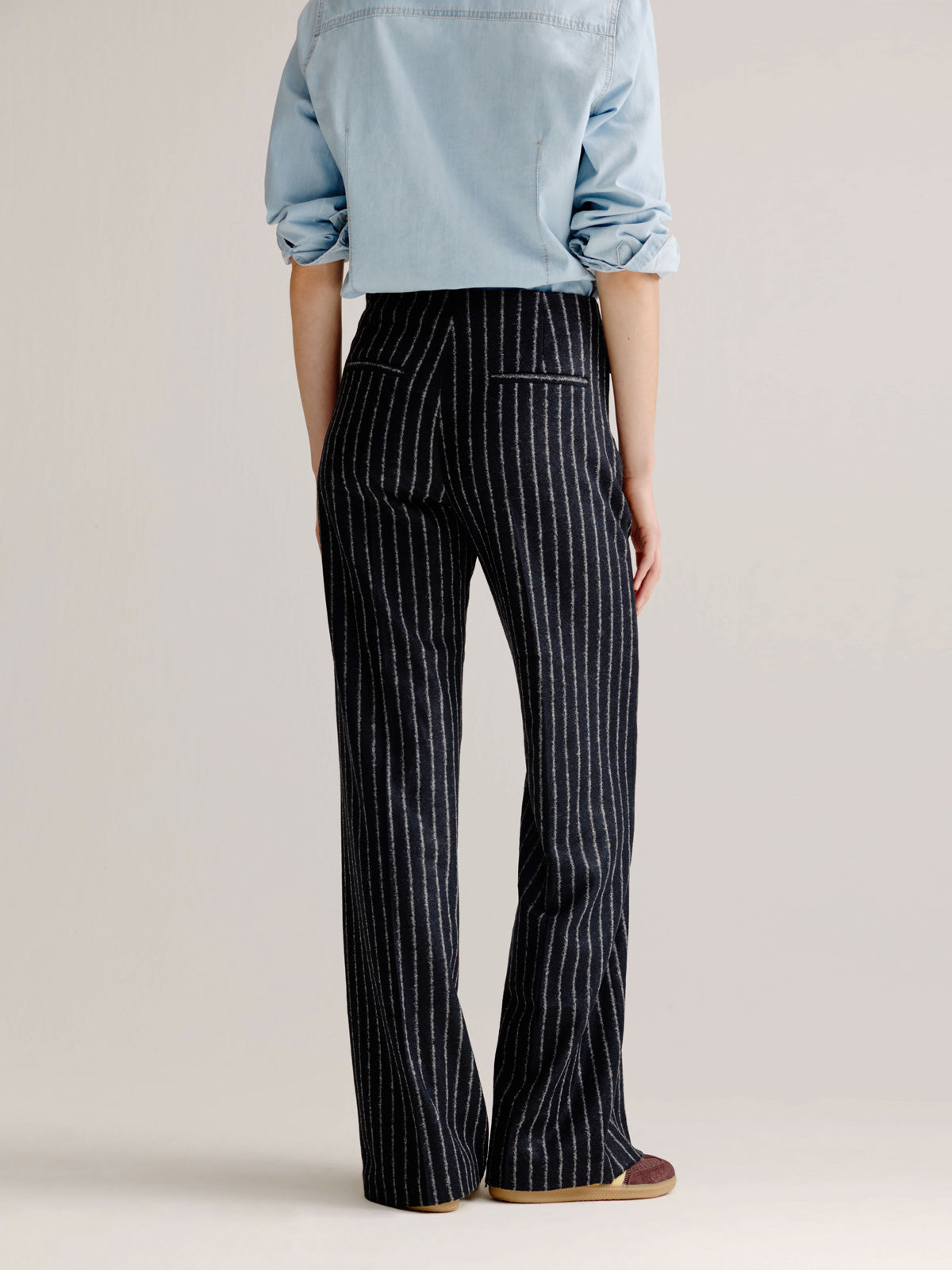 Lester pants | Navy stripe