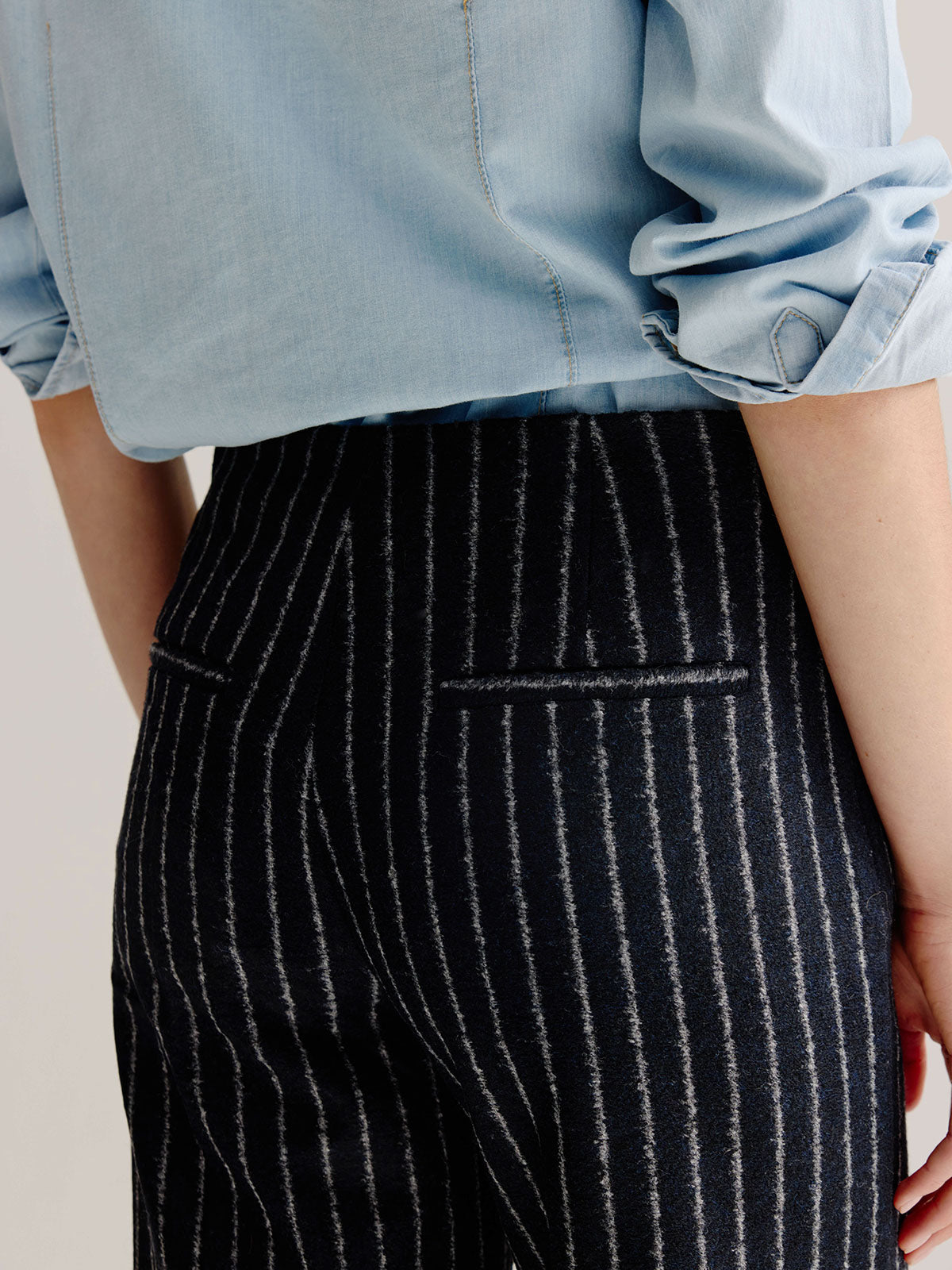 Lester pants | Navy stripe