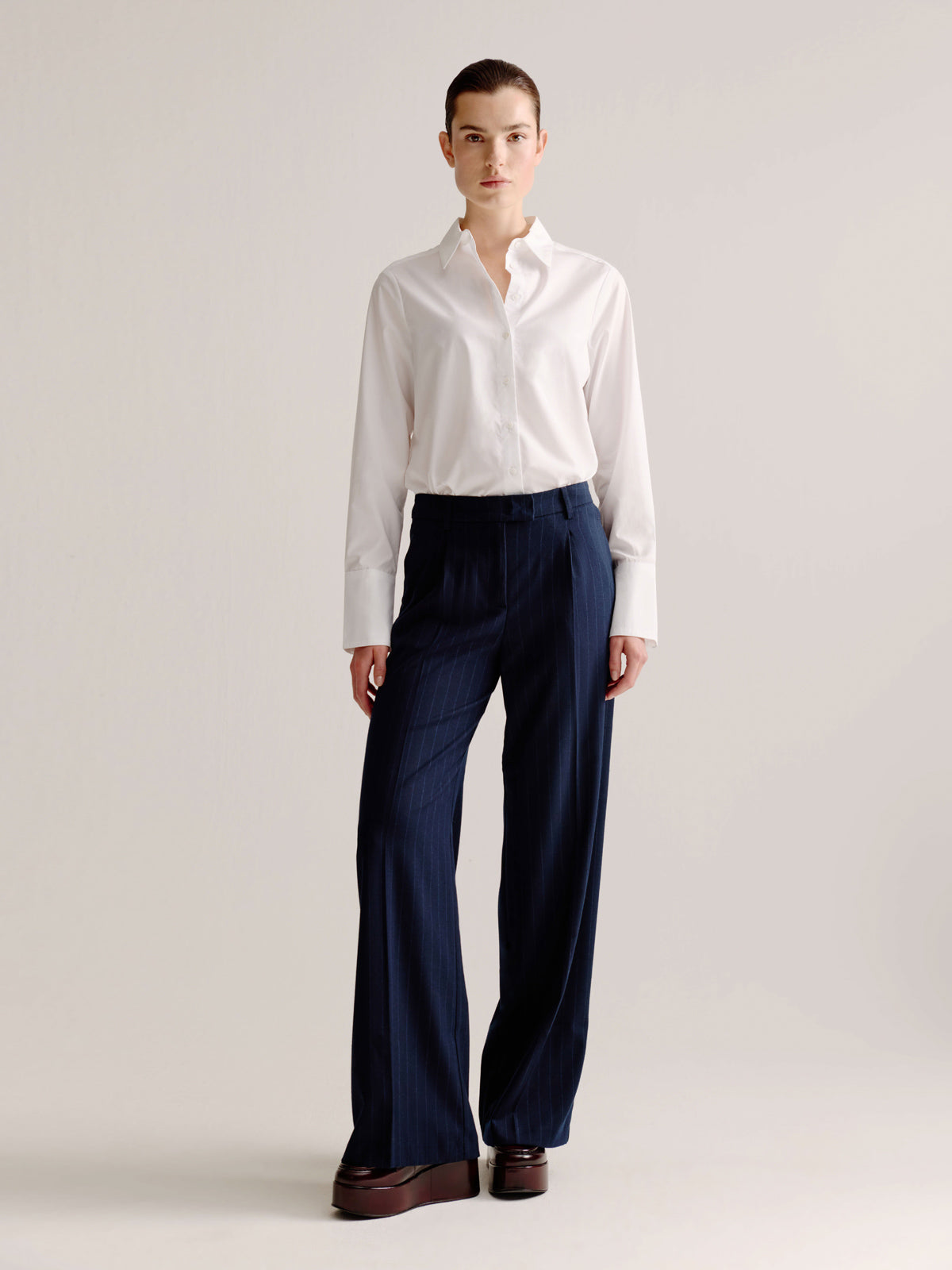 Livia pants | Navy stripe