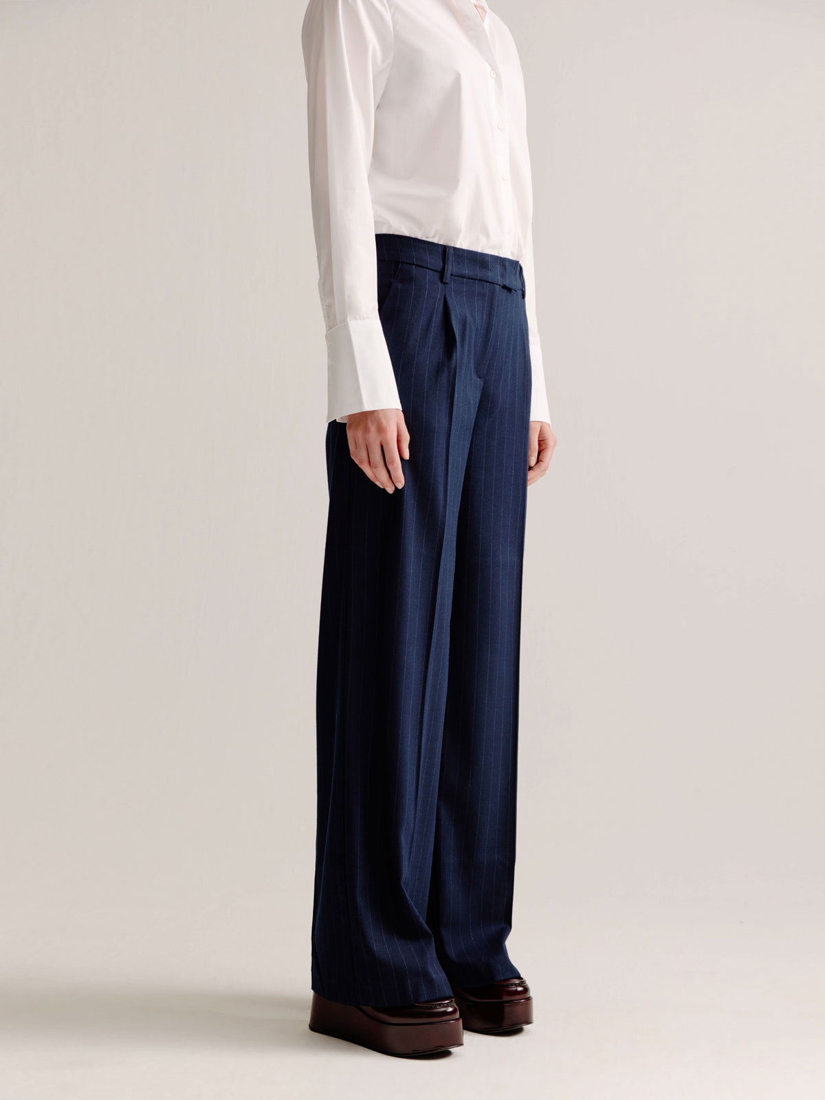 Livia pants | Navy stripe