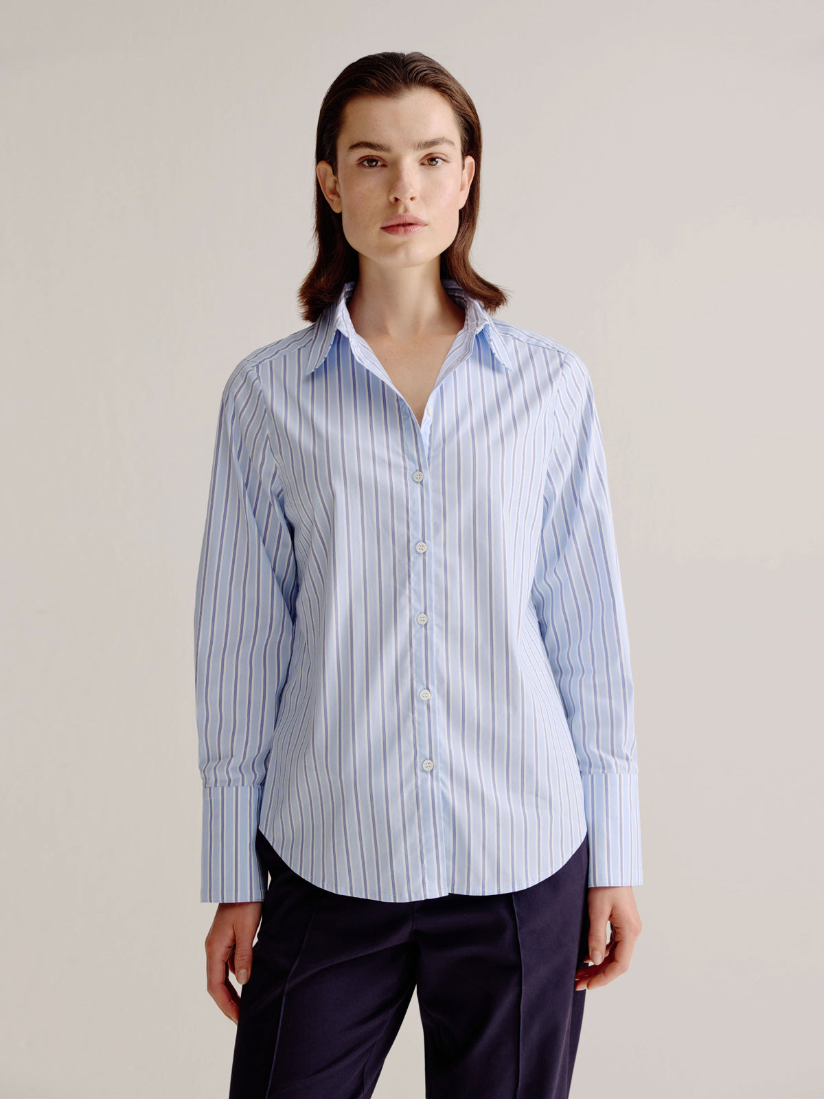 Leonora blouse | Light Blue stripe