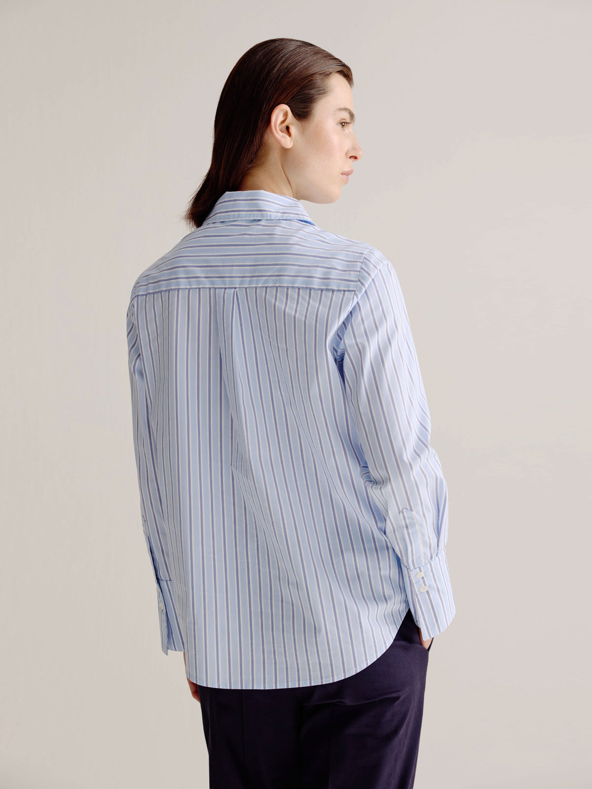 Leonora blouse | Light Blue stripe