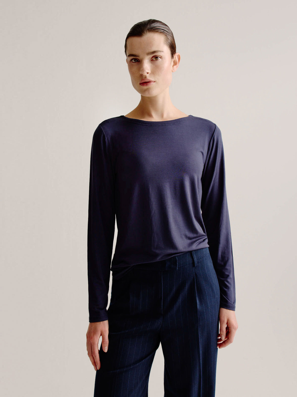 Aline t-shirt solid | Navy