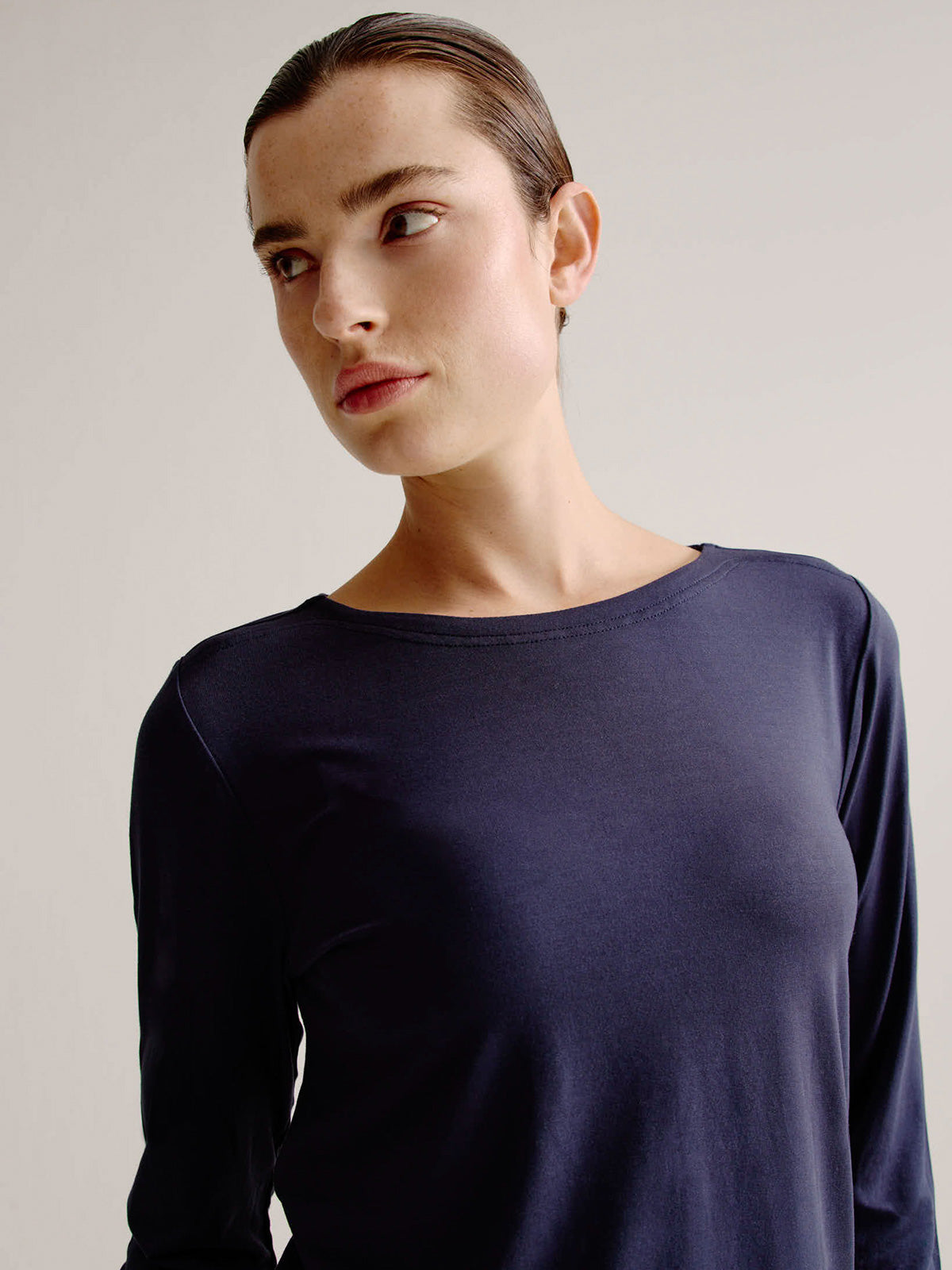 Aline t-shirt solid | Navy