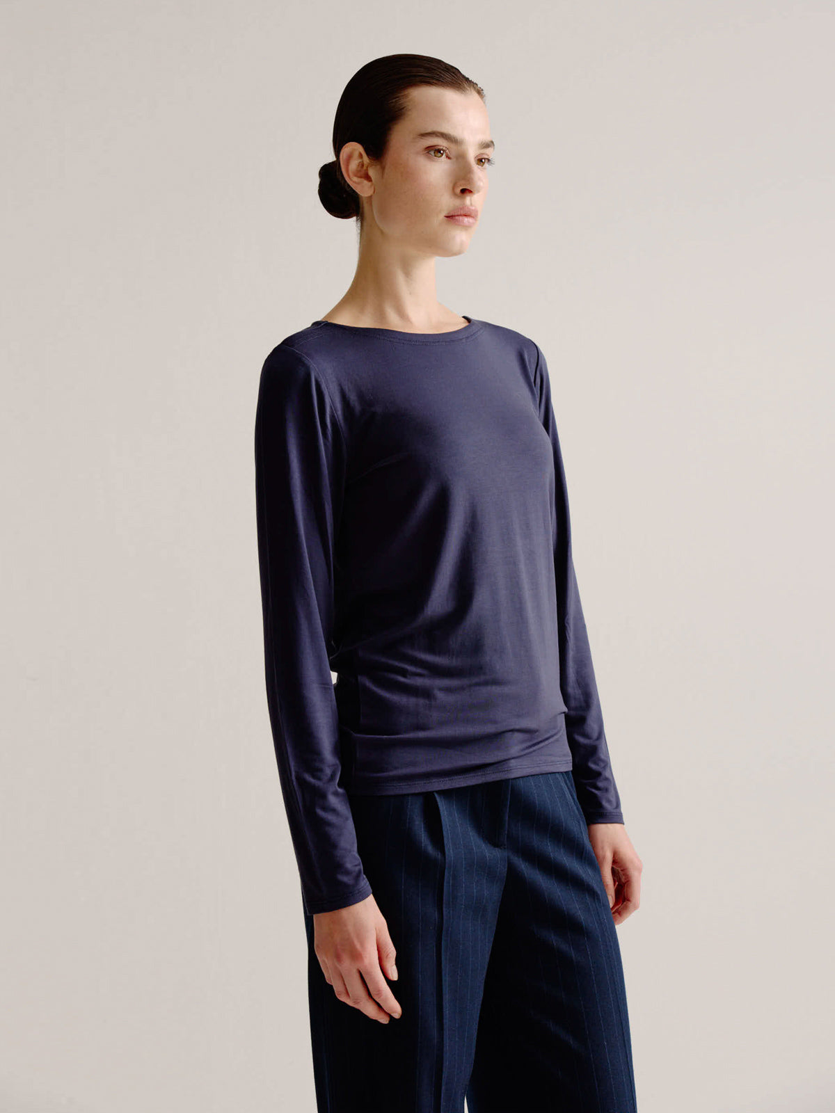 Aline t-shirt solid | Navy