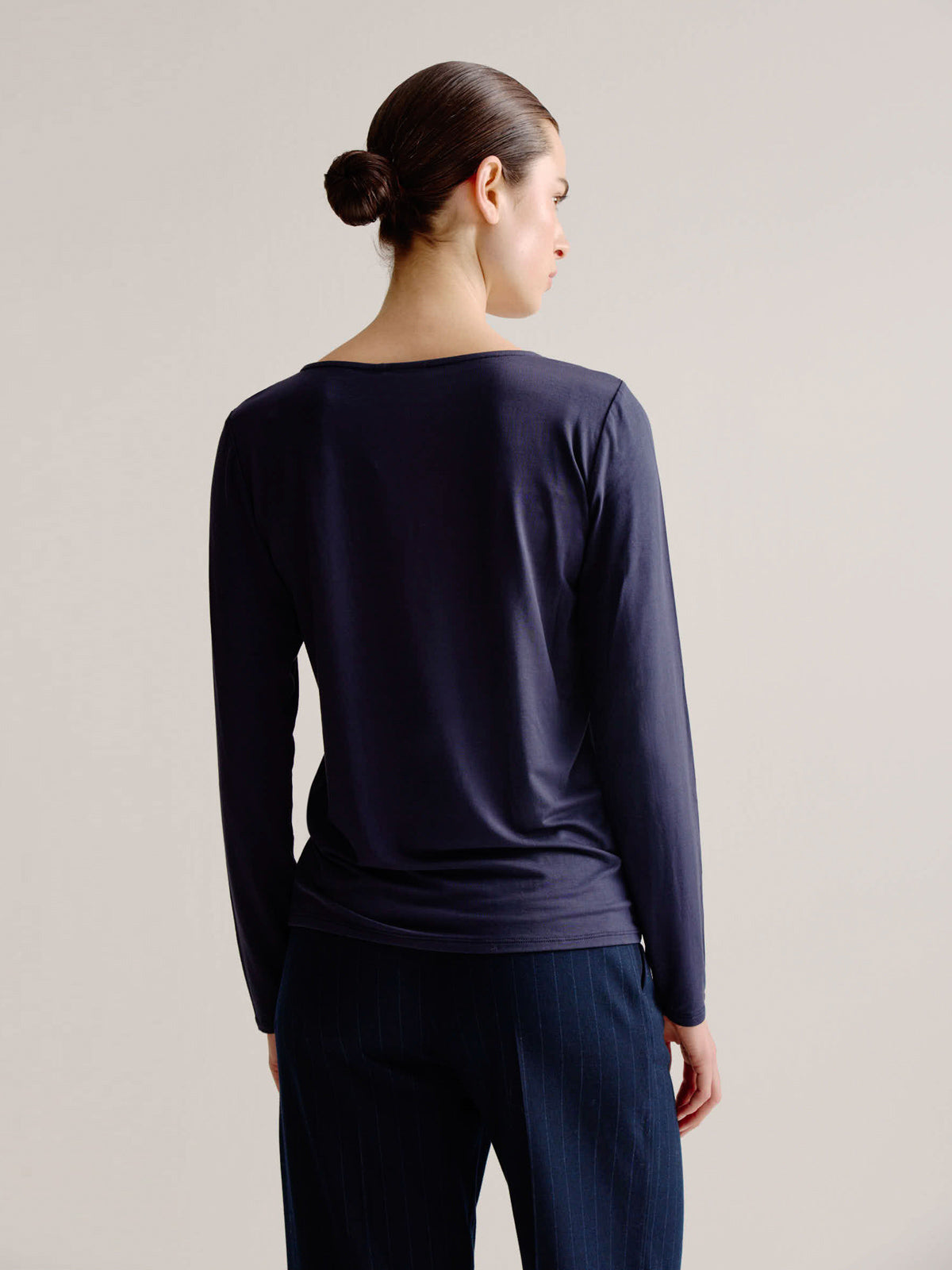 Aline t-shirt solid | Navy