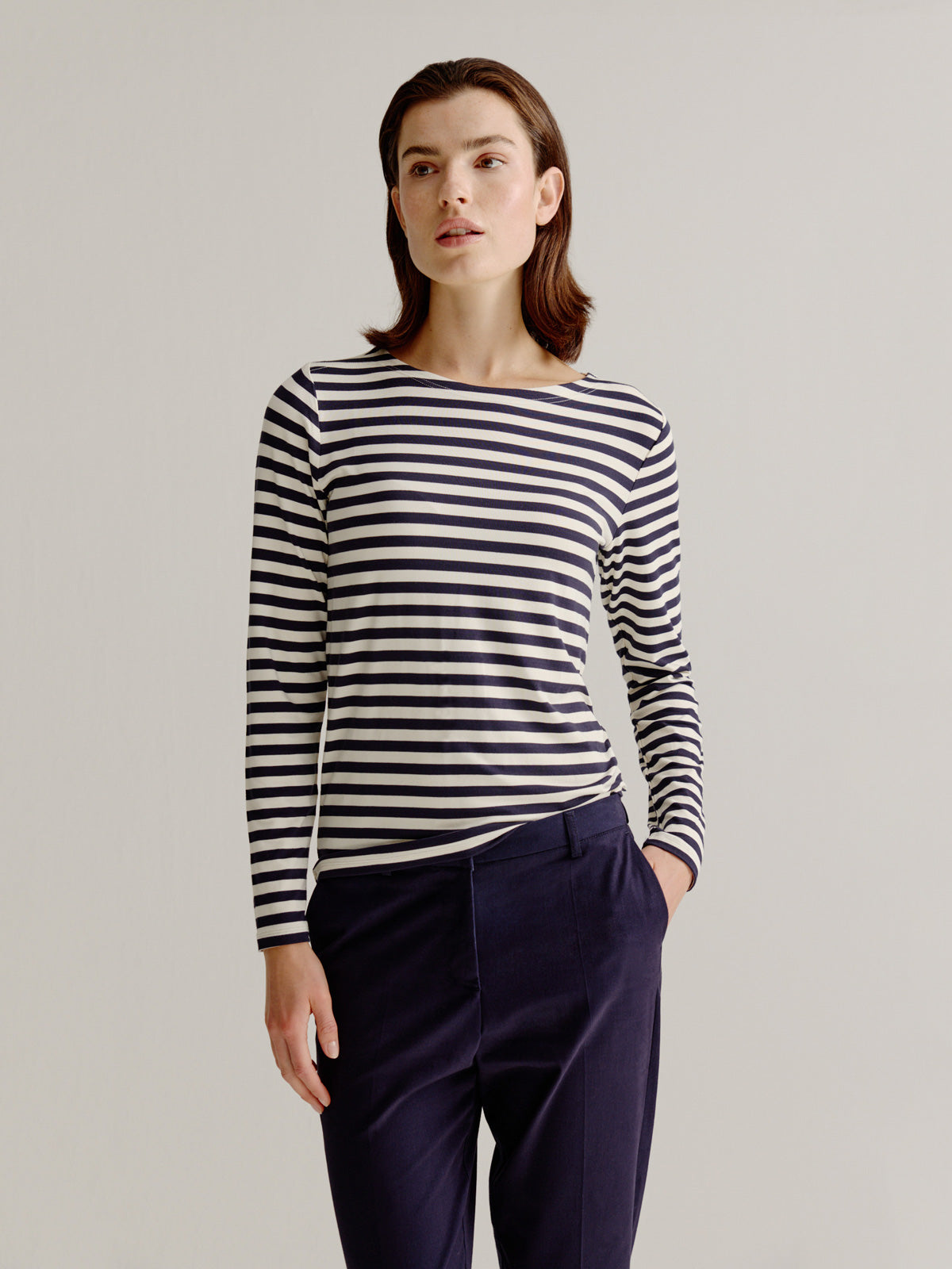 Aline t-shirt stripe | Navy