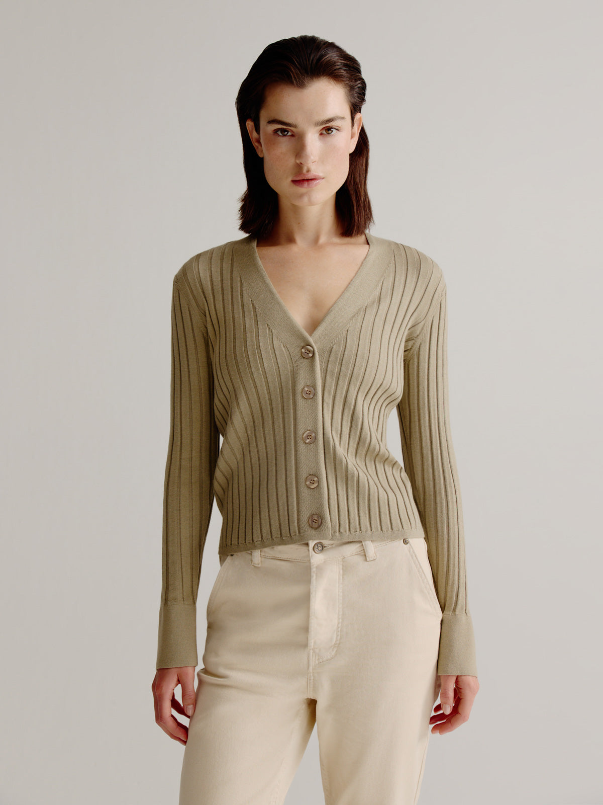 Lieve cardigan | Light Khaki