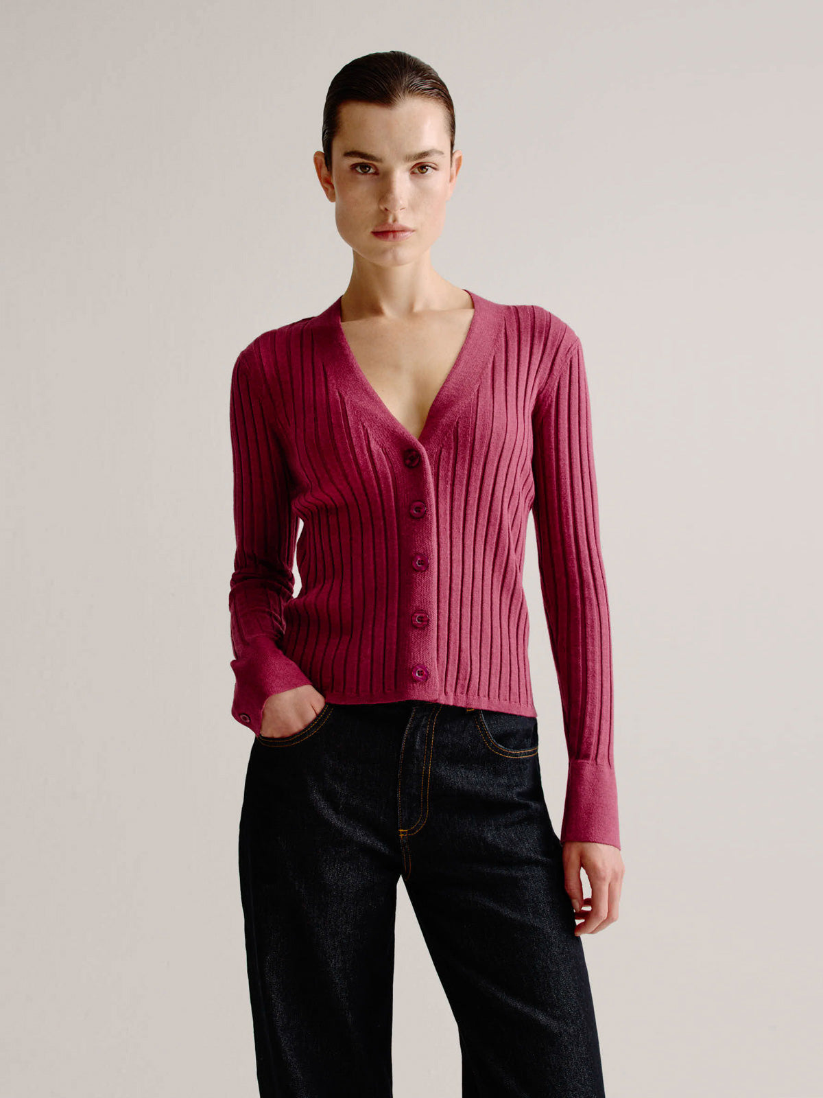Lieve cardigan | Bordeaux