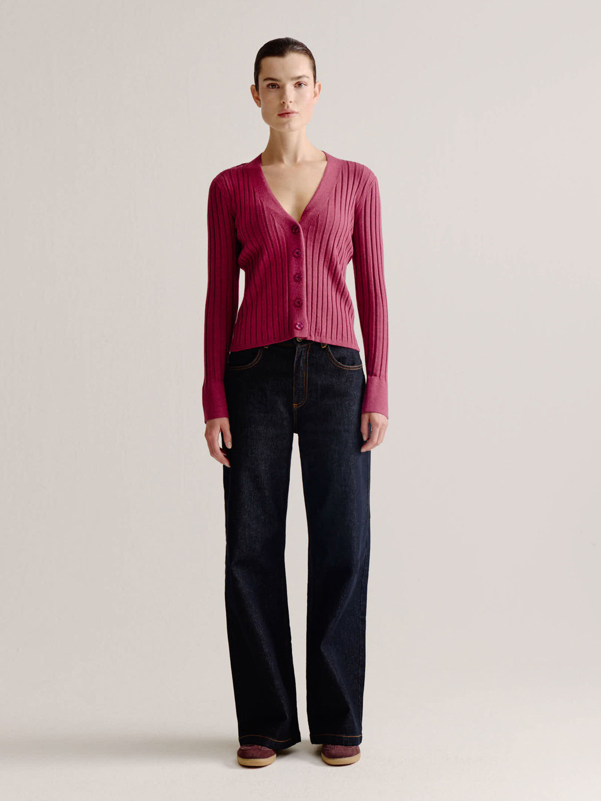 Lieve cardigan | Bordeaux