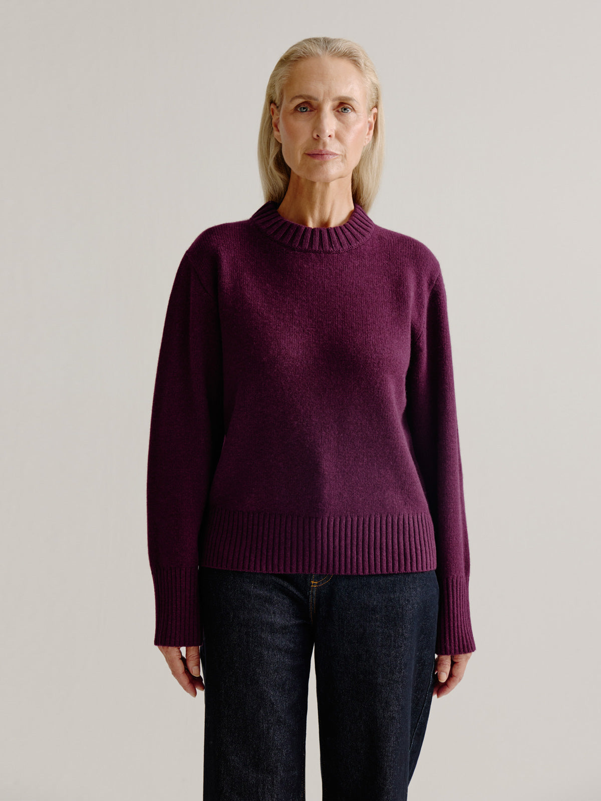 Lente sweater | Bordeaux