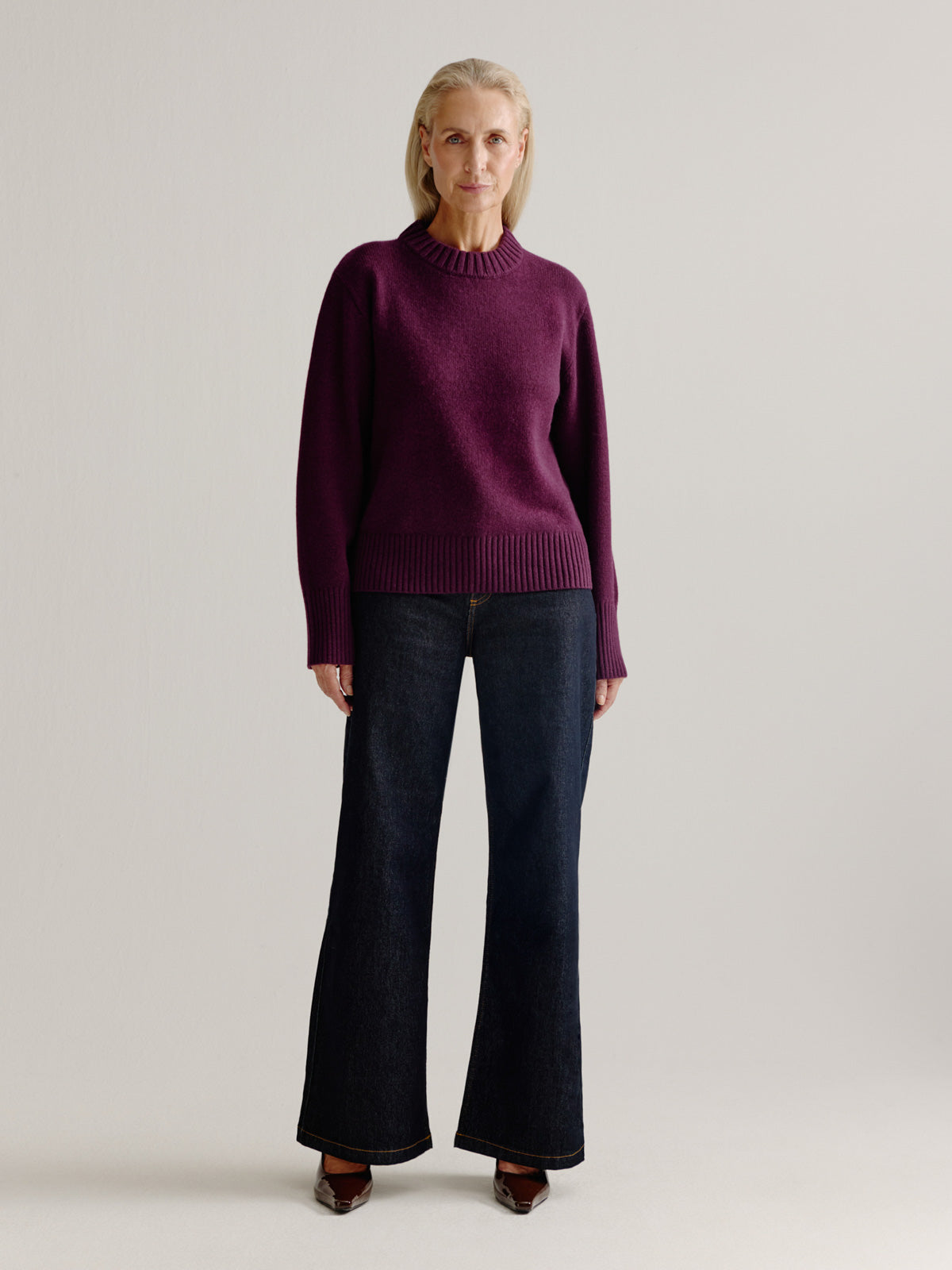 Lente sweater | Bordeaux