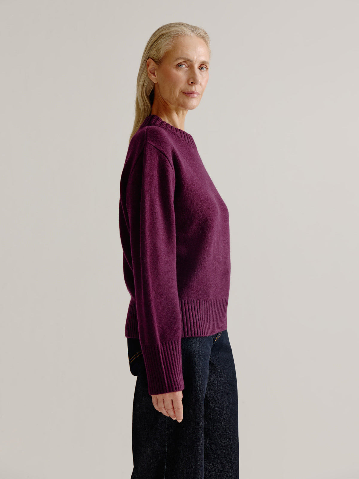 Lente sweater | Bordeaux